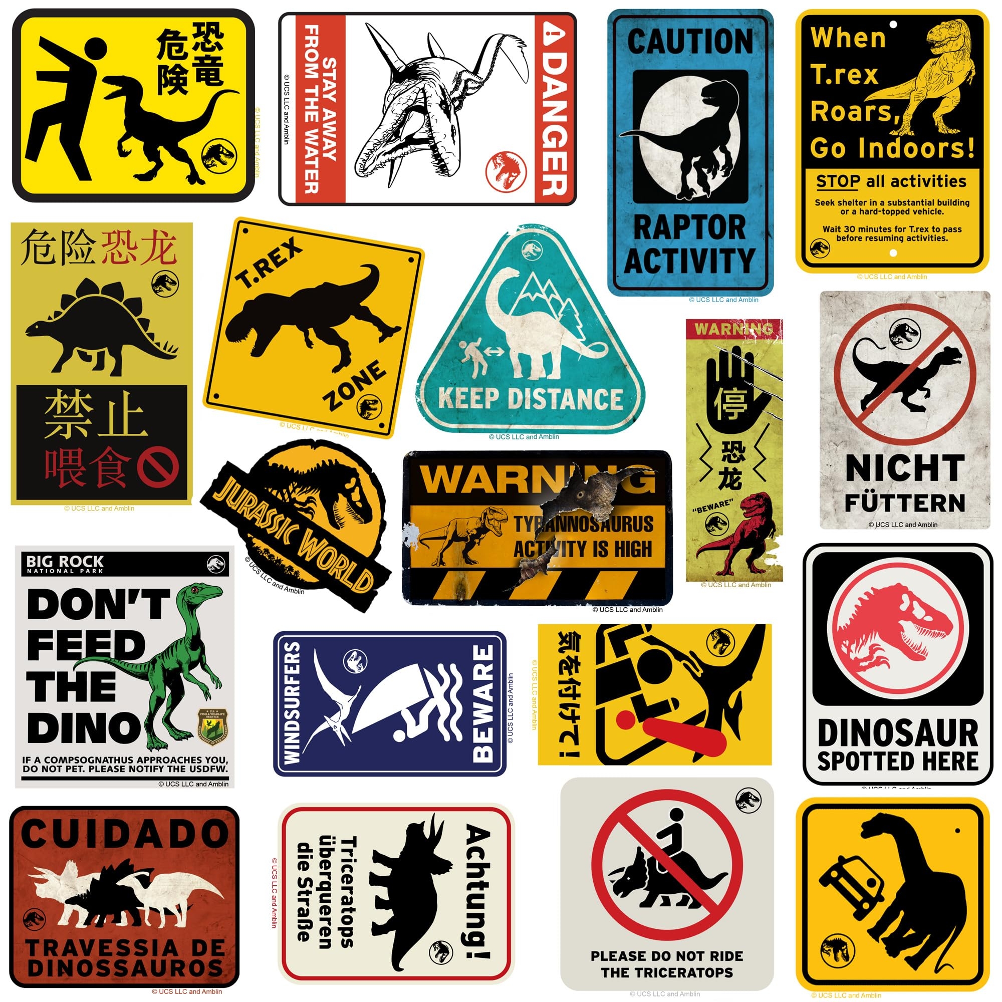 Amazon Jurassic World Caution Signs 50ct Vinyl Large Deluxe Stickers Variety Pack Laptop Water Bottle Scrapbooking Tablet Skateboard Indoor Outdoor Electronics Amazon Jurassic World Caution Signs 50ct Vinyl Large Deluxe Stickers Variety Pack Laptop Water Bottle Scrapbooking Tablet Skateboard Indoor Outdoor Electronics