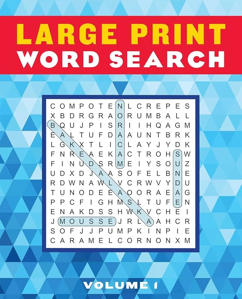Amazon Large Print Word Search Volume 1 1 Large Print Puzzle Books 9781645172628 Editors Of Thunder Bay Press Books