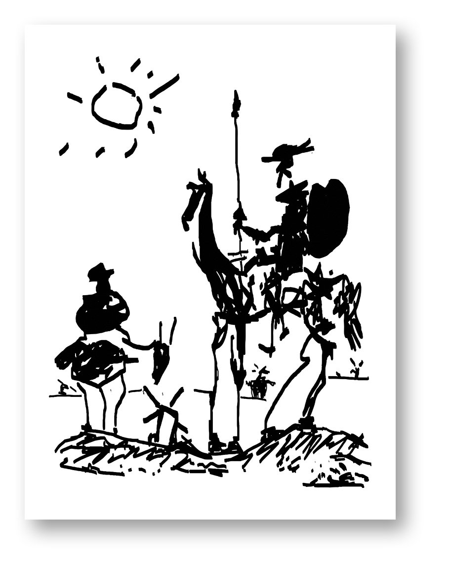 Amazon NC Don Quixote Pablo Picasso Sketch Art Print 8x10 Inch Posters Prints Amazon NC Don Quixote Pablo Picasso Sketch Art Print 8x10 Inch Posters Prints