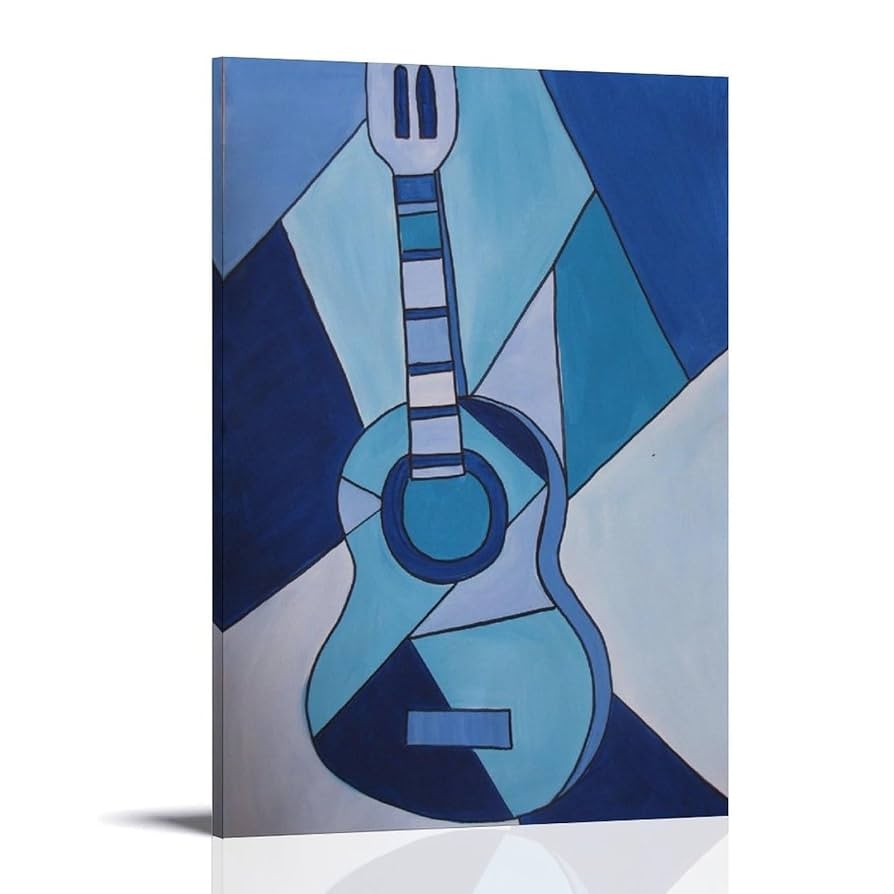 Amazon Pablo Picasso Famous Paint Blue Guitar Print Poster Artworks Picture Print Wall Art Painting Canvas Gift Decor Homes Decorative 16x24inch 40x60cm Posters Prints