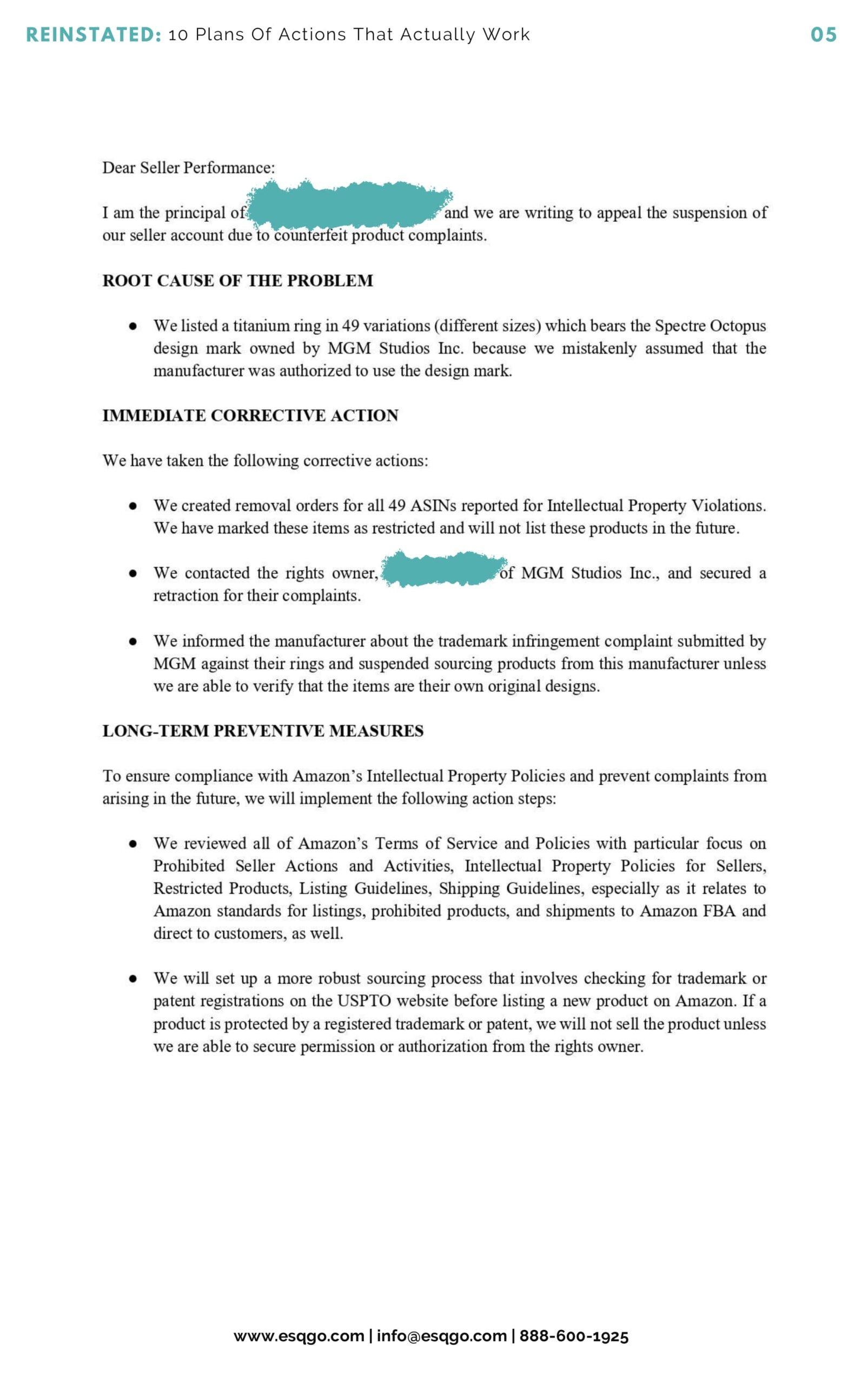 Amazon Templates And Plan Of Action POA ESQGo PC Amazon Templates And Plan Of Action POA ESQGo PC