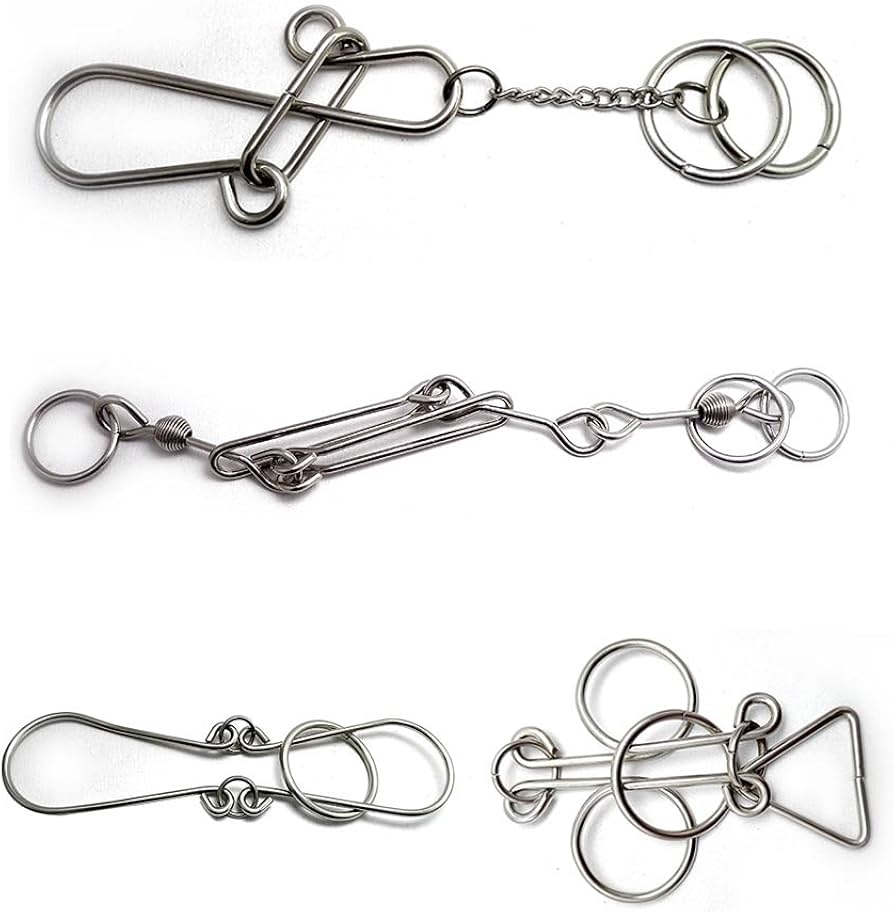 Amazon Zooshine 4 Sets Advanced Metal Brain Teasers Puzzles IQ Toys For Adults Kids Box Package Toys Games