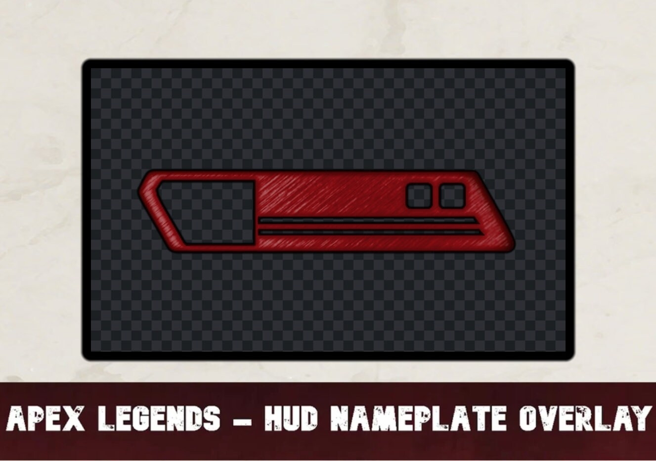 Apex Legends Healthbar HUD Overlay Red single Etsy