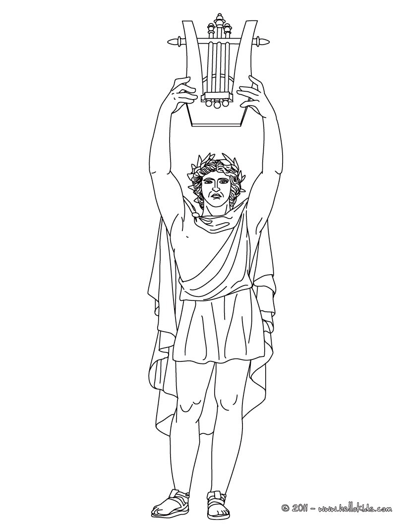 greek god coloring pages
