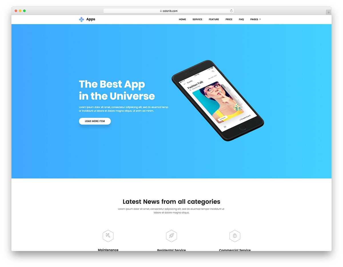 Apps Free App Landing Page Website Template Colorlib Apps Free App Landing Page Website Template Colorlib