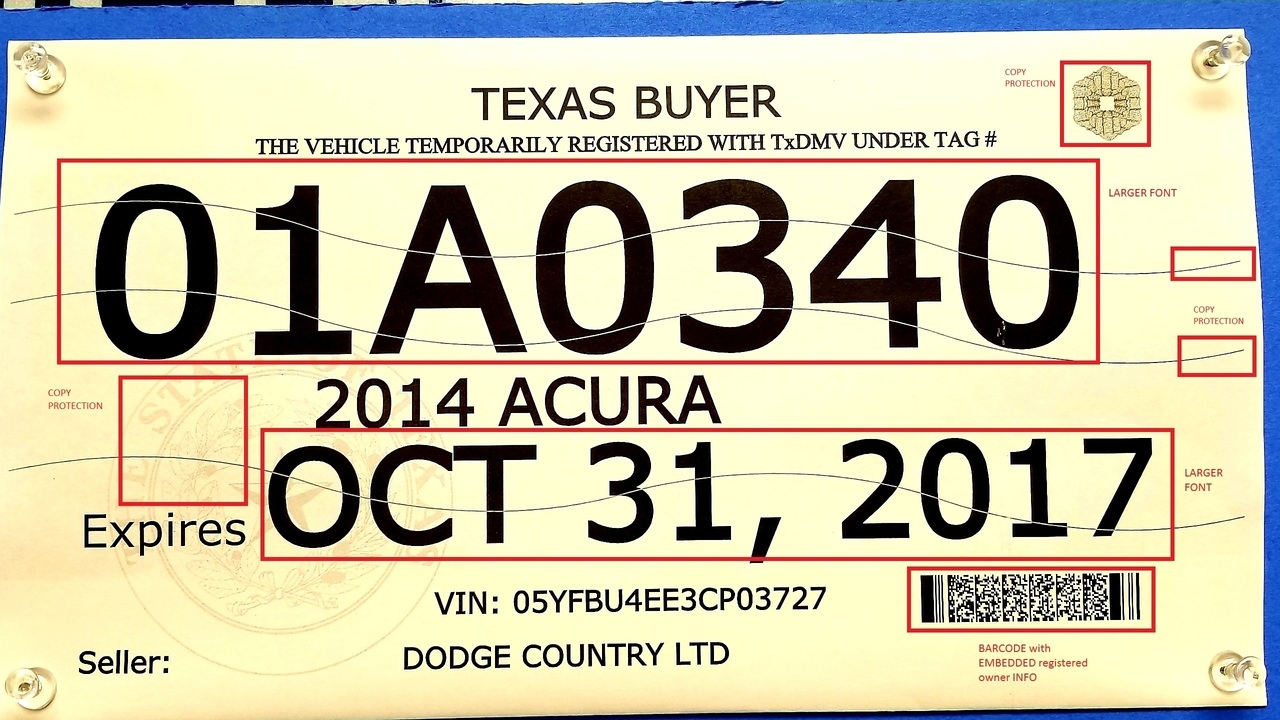 Ask 2 How Can You Determine If Someone s Temporary Paper License Plate Is Valid 