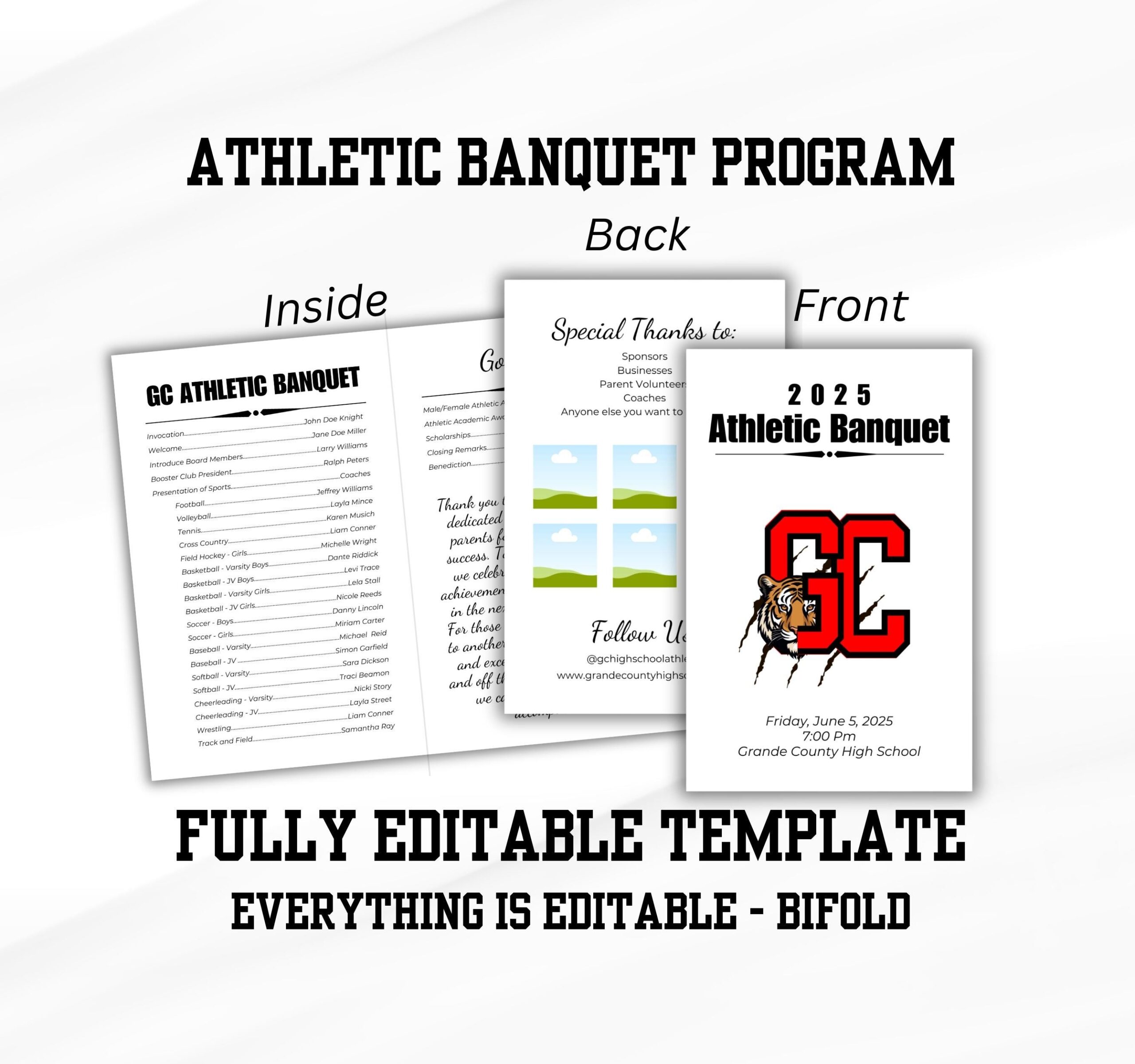 sports program template sports program template