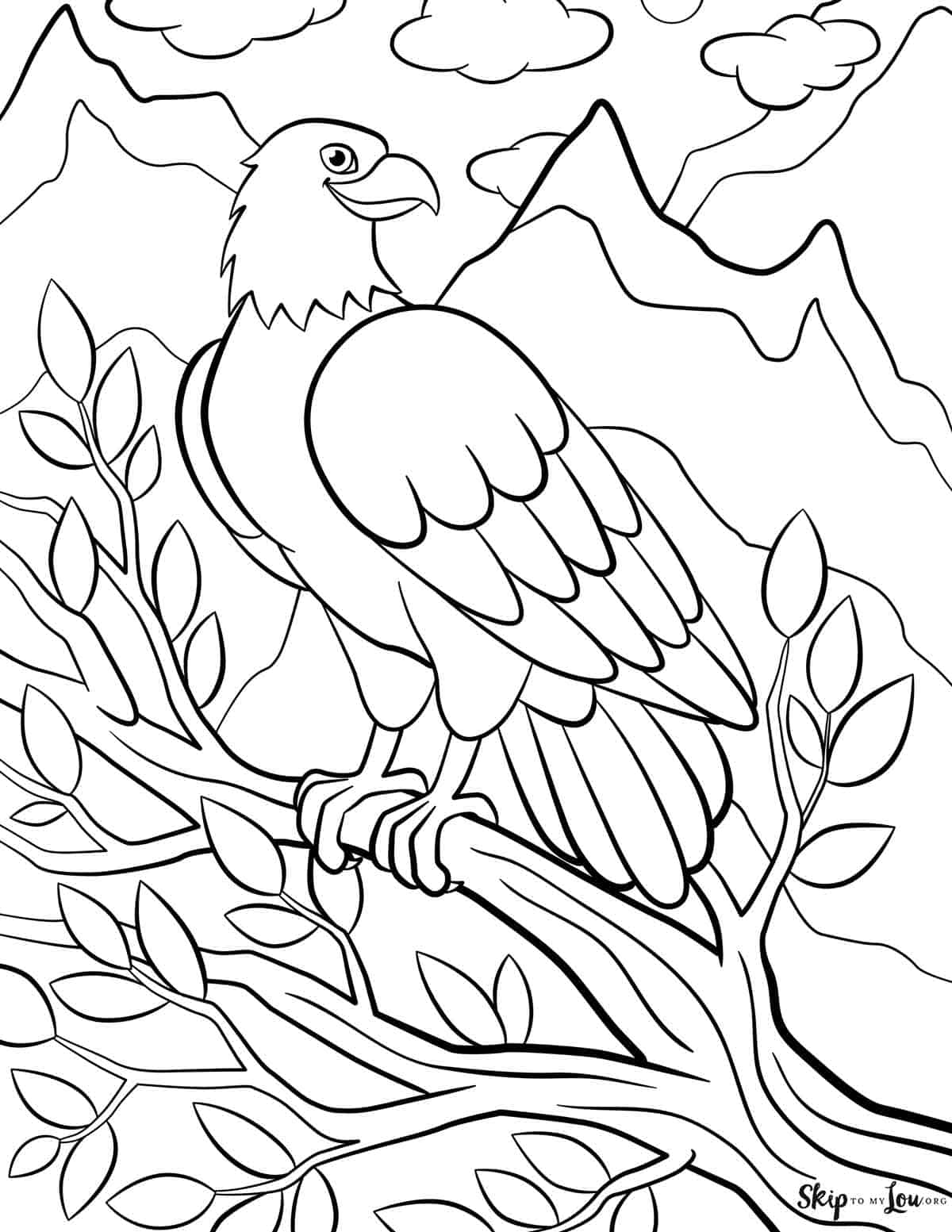 bald eagle coloring sheet