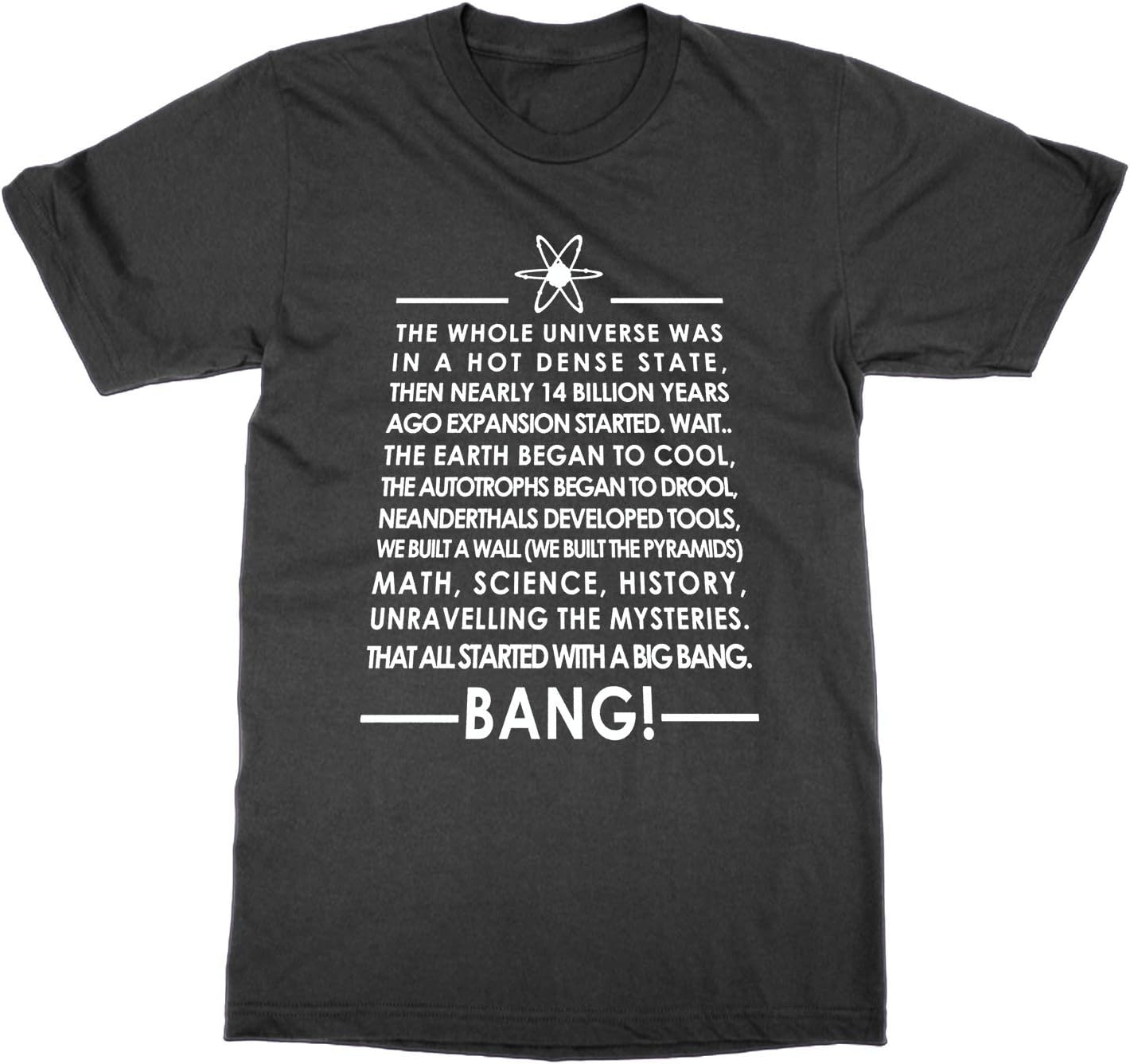 Big Bang Theory Lyrics T Shirt Black S Amazon de Fashion