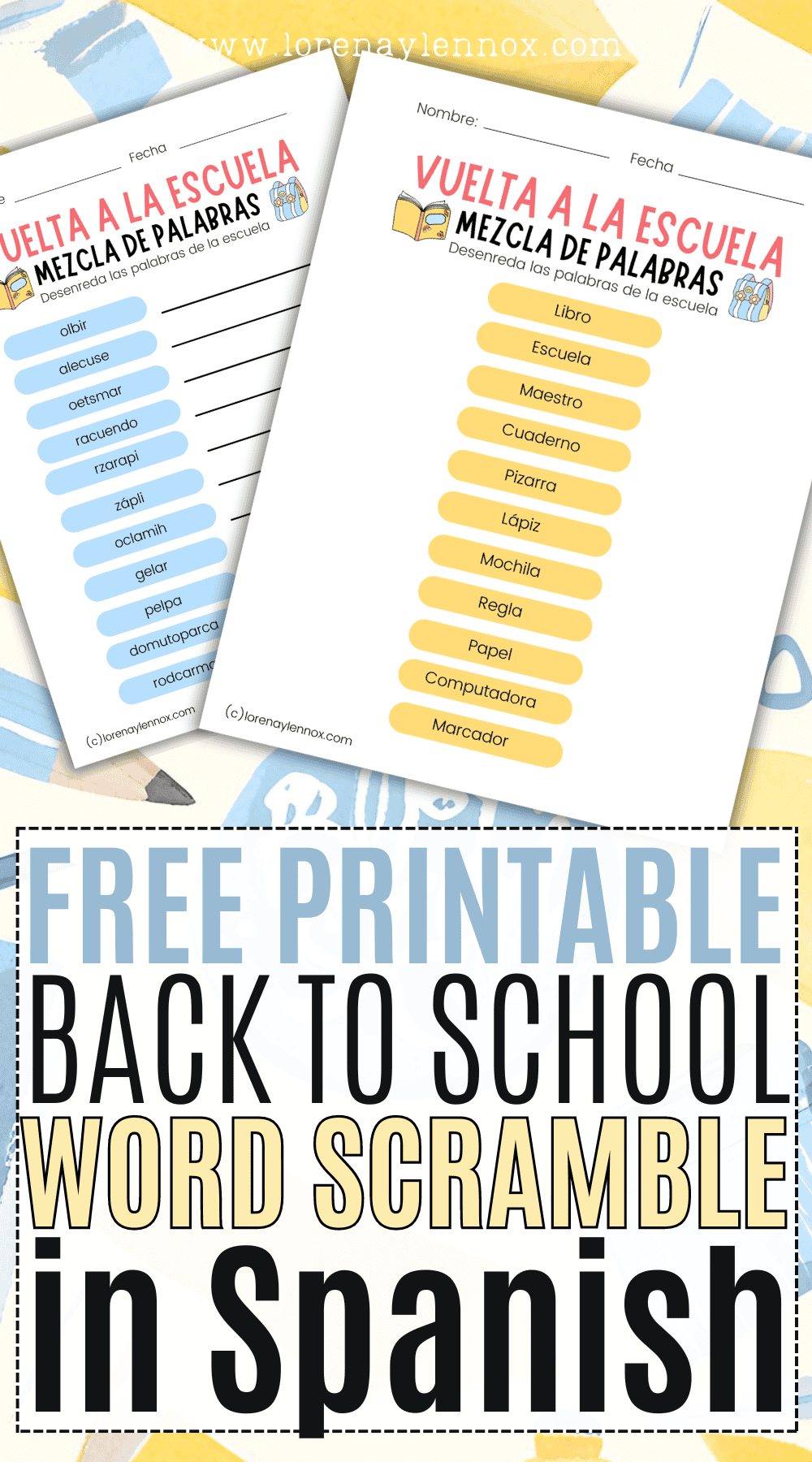 unscramble words for spanish