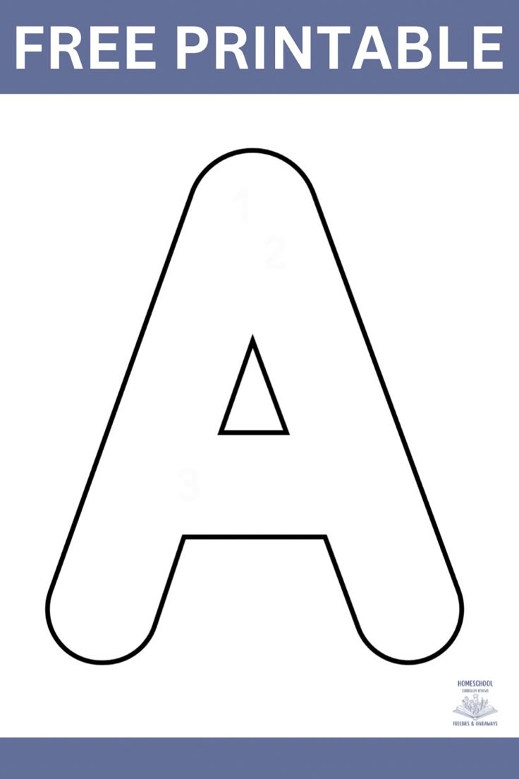 Large Letter A Printable