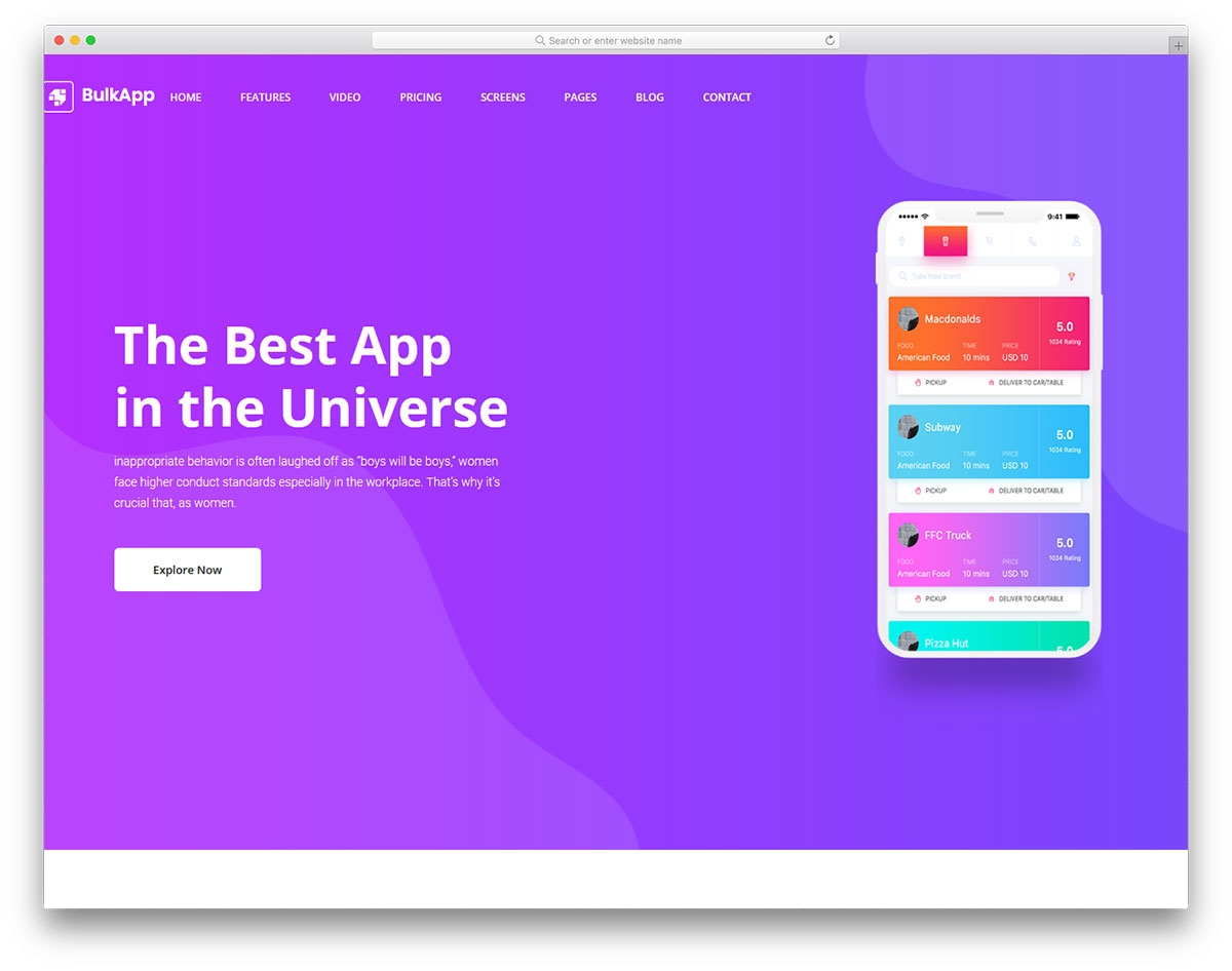 mobile app website template mobile app website template
