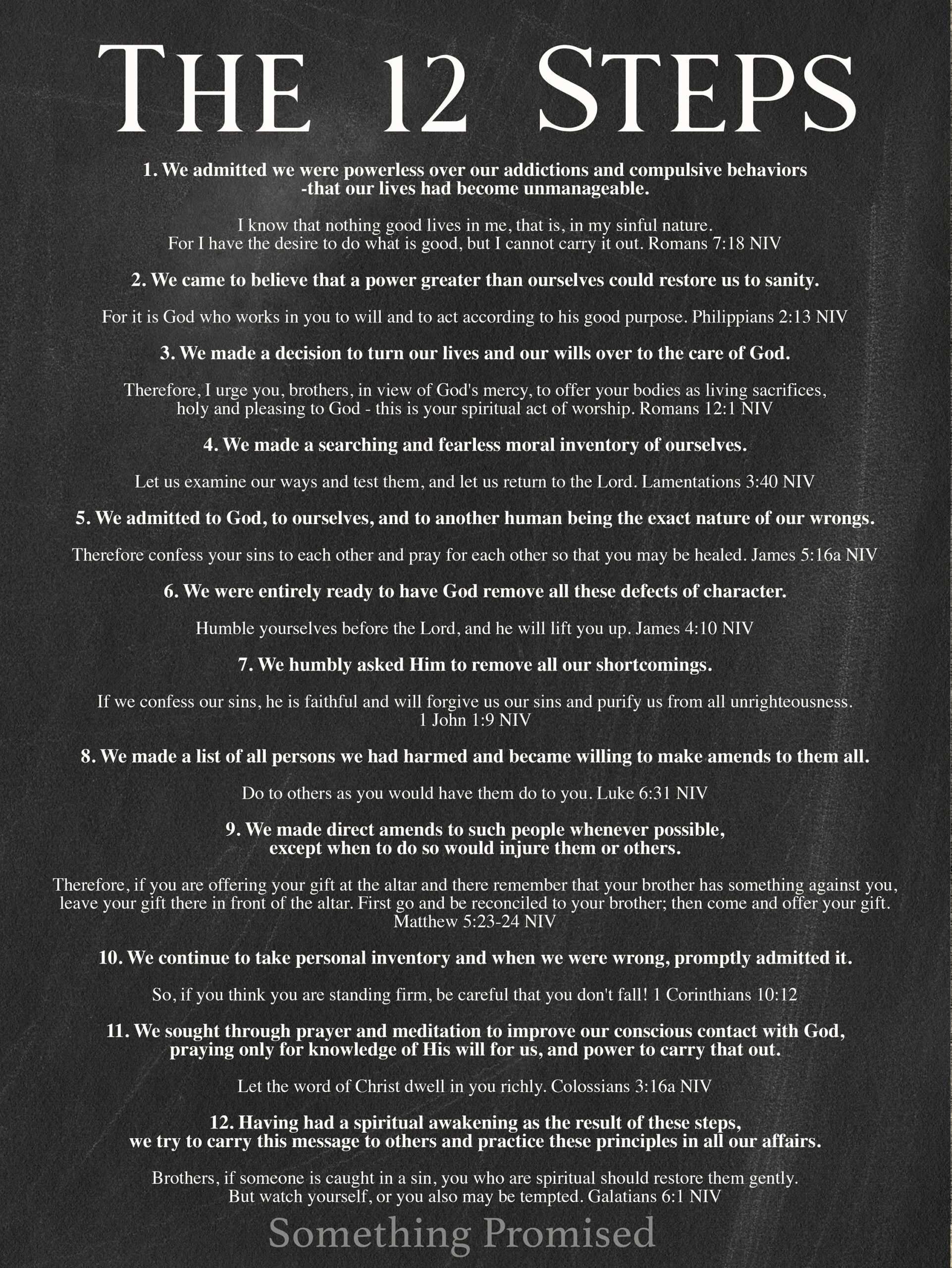 Celebrate Recovery 12 Steps Of AA Metal Print On Reclaimed Wood Frame Recovery Wall Art rustic Wall Art christian Step Decor recovery Gift Etsy