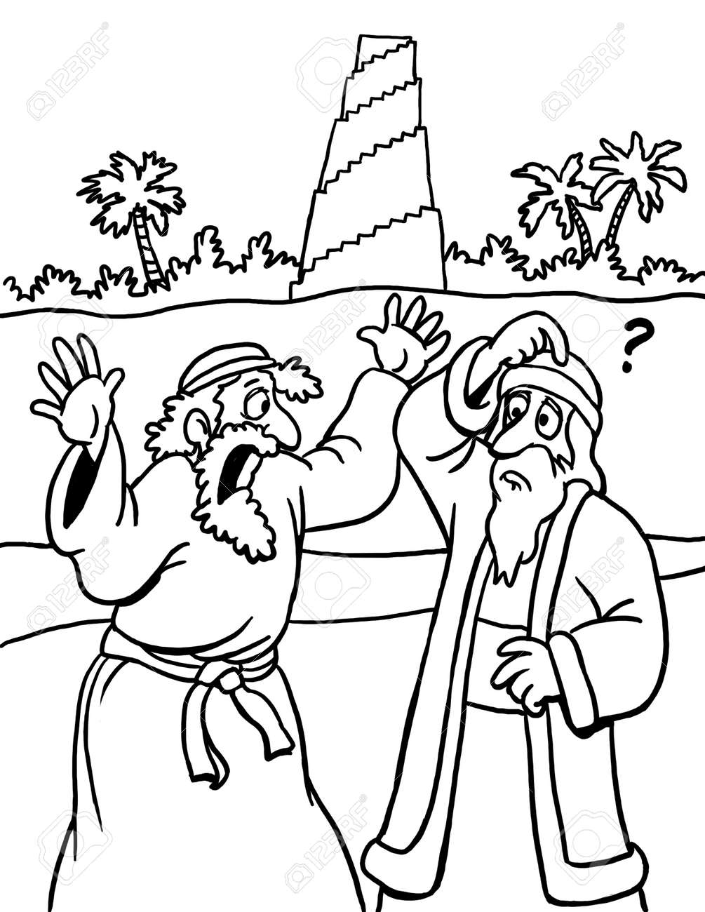 Coloring Page Of The Tower Of Babel Stock Photo Picture And Royalty Free Image Image 125684847 Coloring Page Of The Tower Of Babel Stock Photo Picture And Royalty Free Image Image 125684847