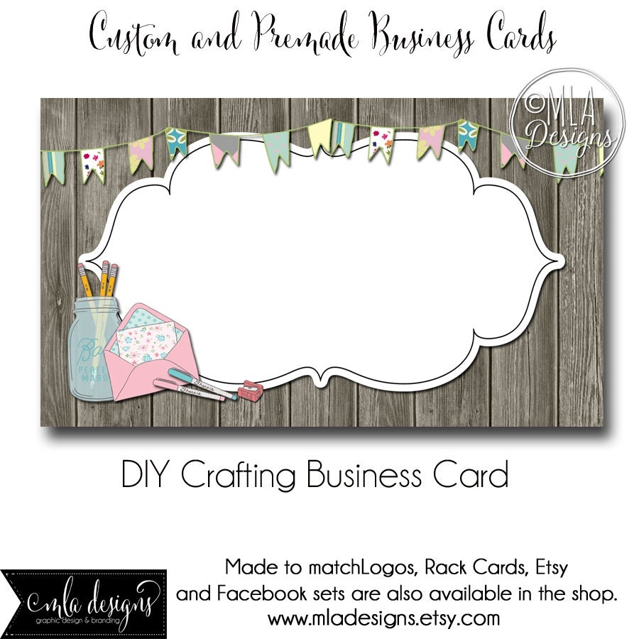 cute blank business card template