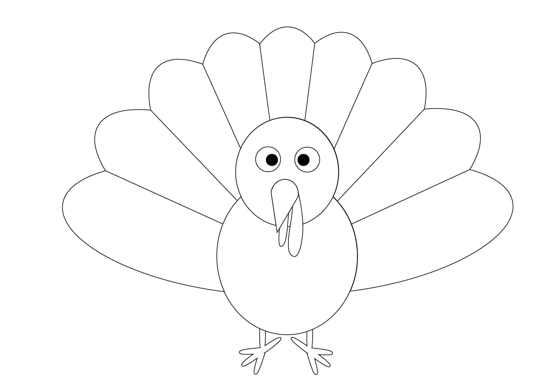 Turkey Template Printable