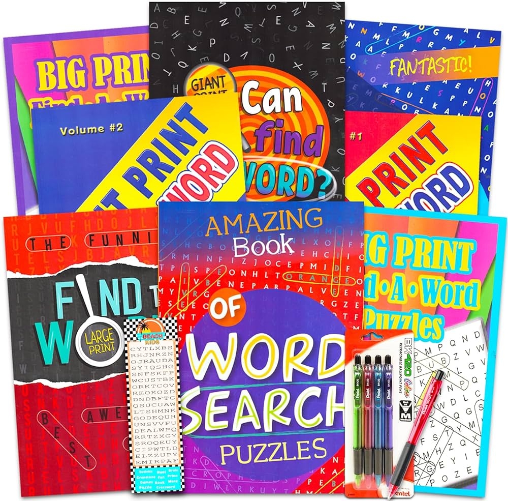 Crenstone Exclusive Bulk Large Print Word Find Books For Adults Seniors Bundle With 8 Jumbo Word Crenstone Exclusive Bulk Large Print Word Find Books For Adults Seniors Bundle With 8 Jumbo Word