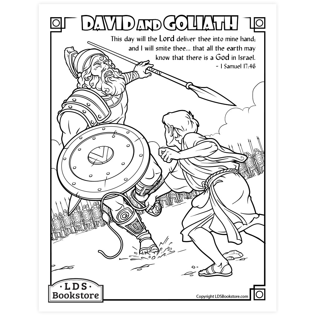 Coloring Pages Of David And Goliath