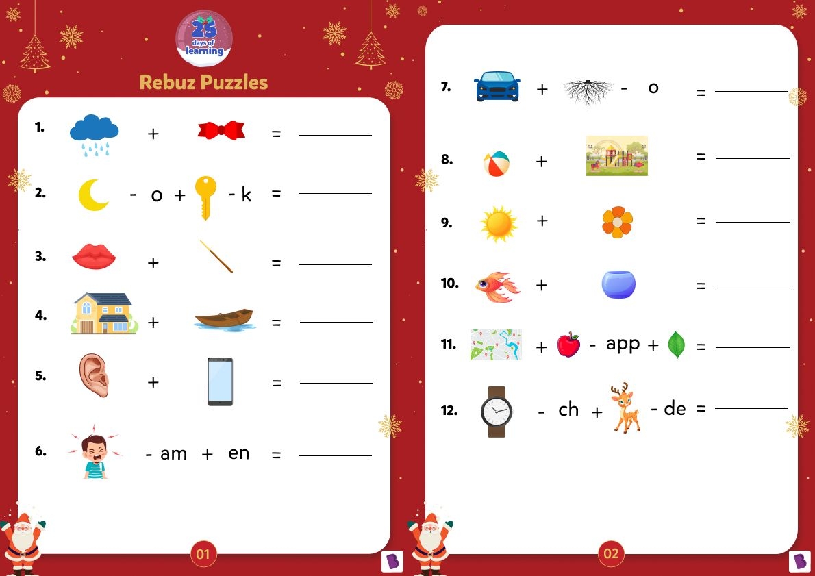 Day 8 Rebus Puzzles For Children Benefits And Free Printables Worksheets Library