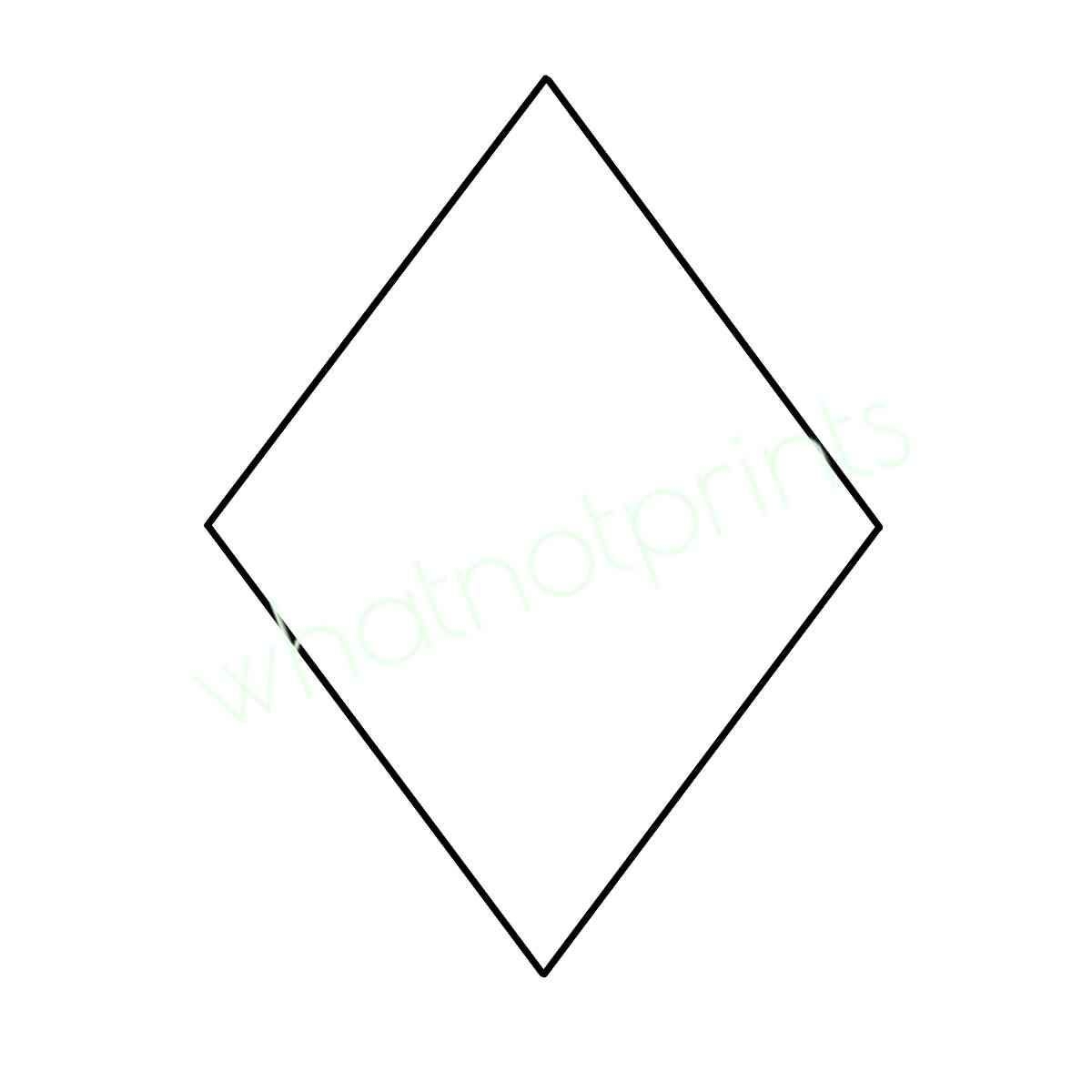 Diamond Shape Stencil Transparent PNG Clipart digital Download Etsy