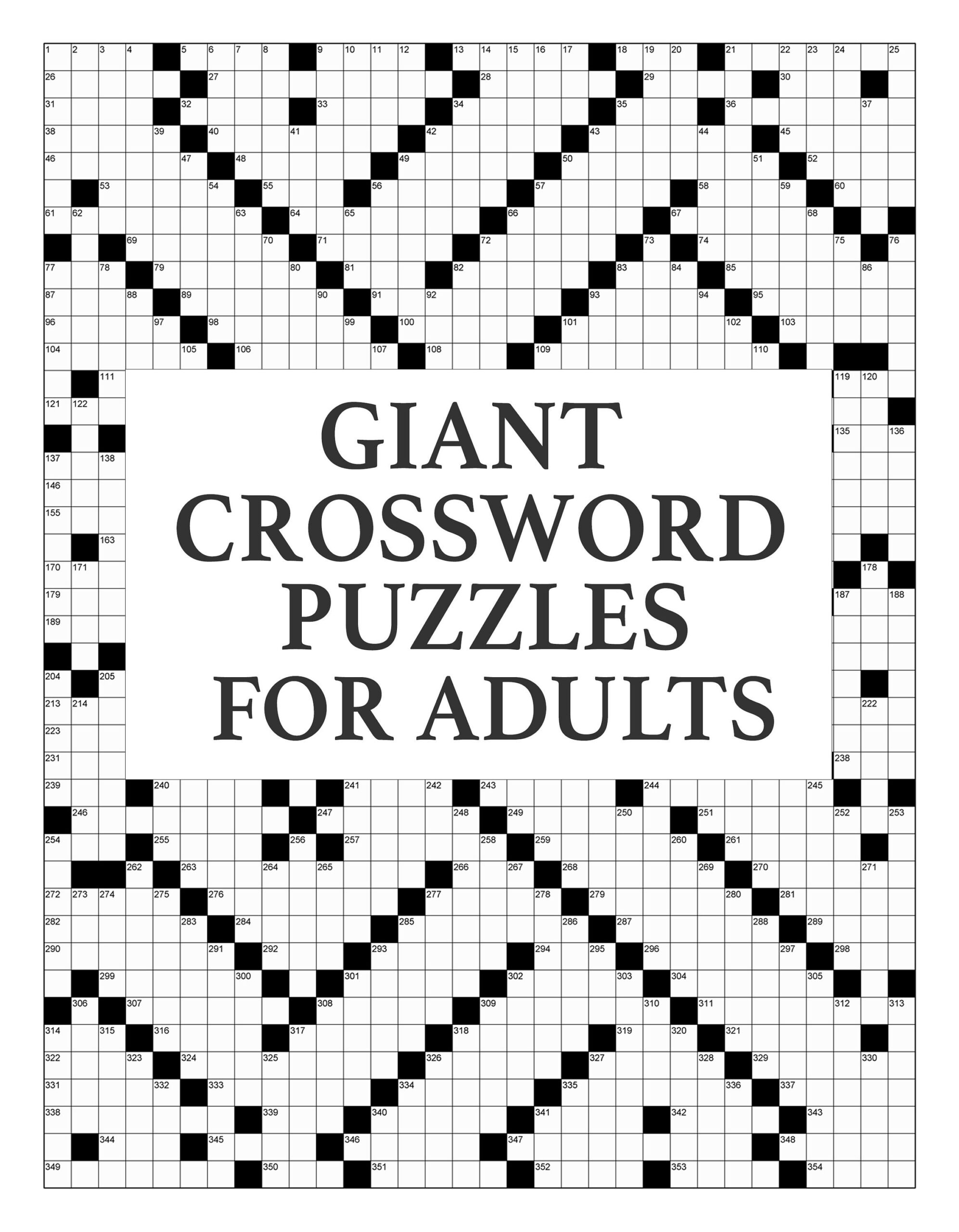 large printable crossword puzzles