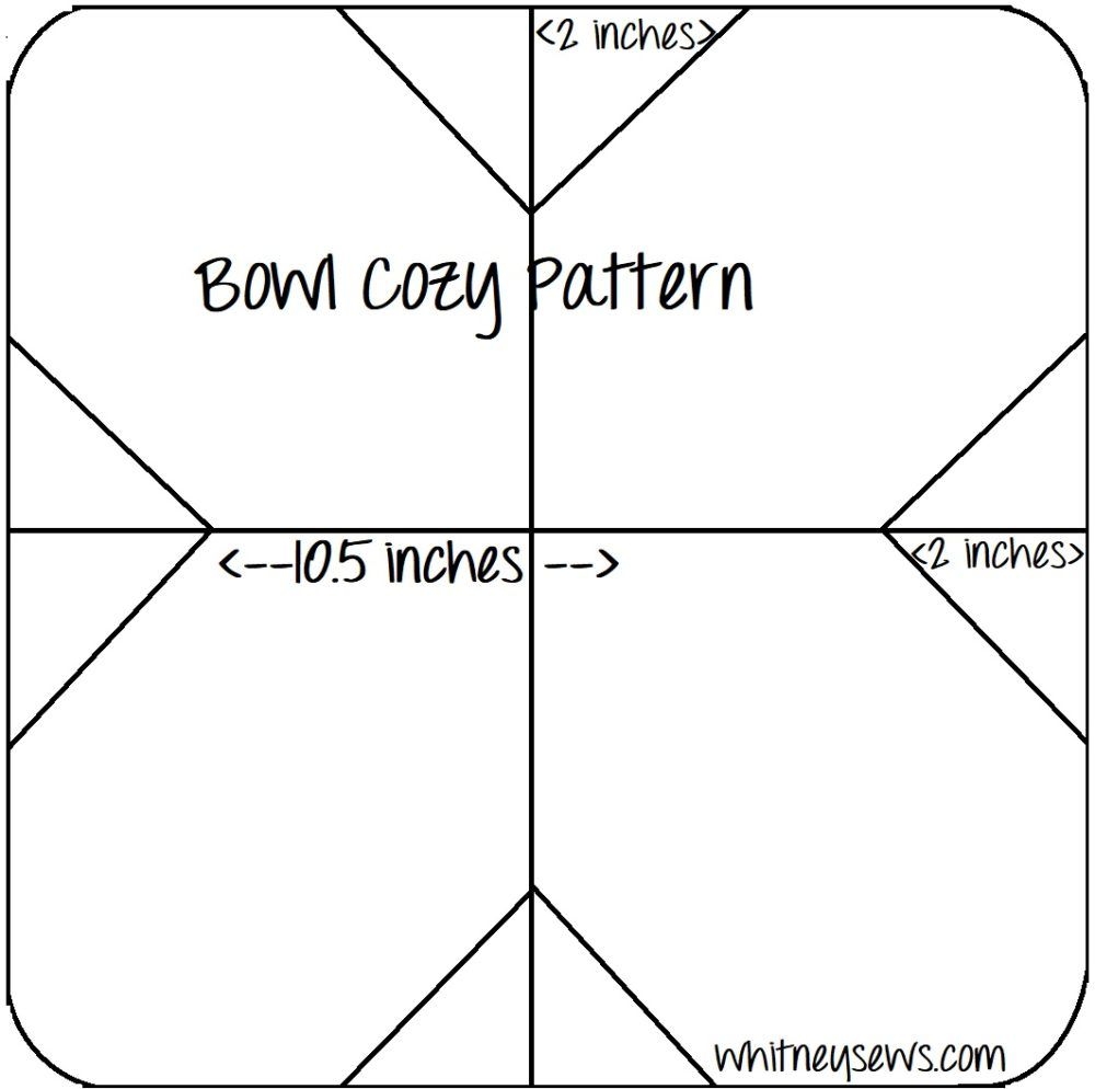 bowl cozy template