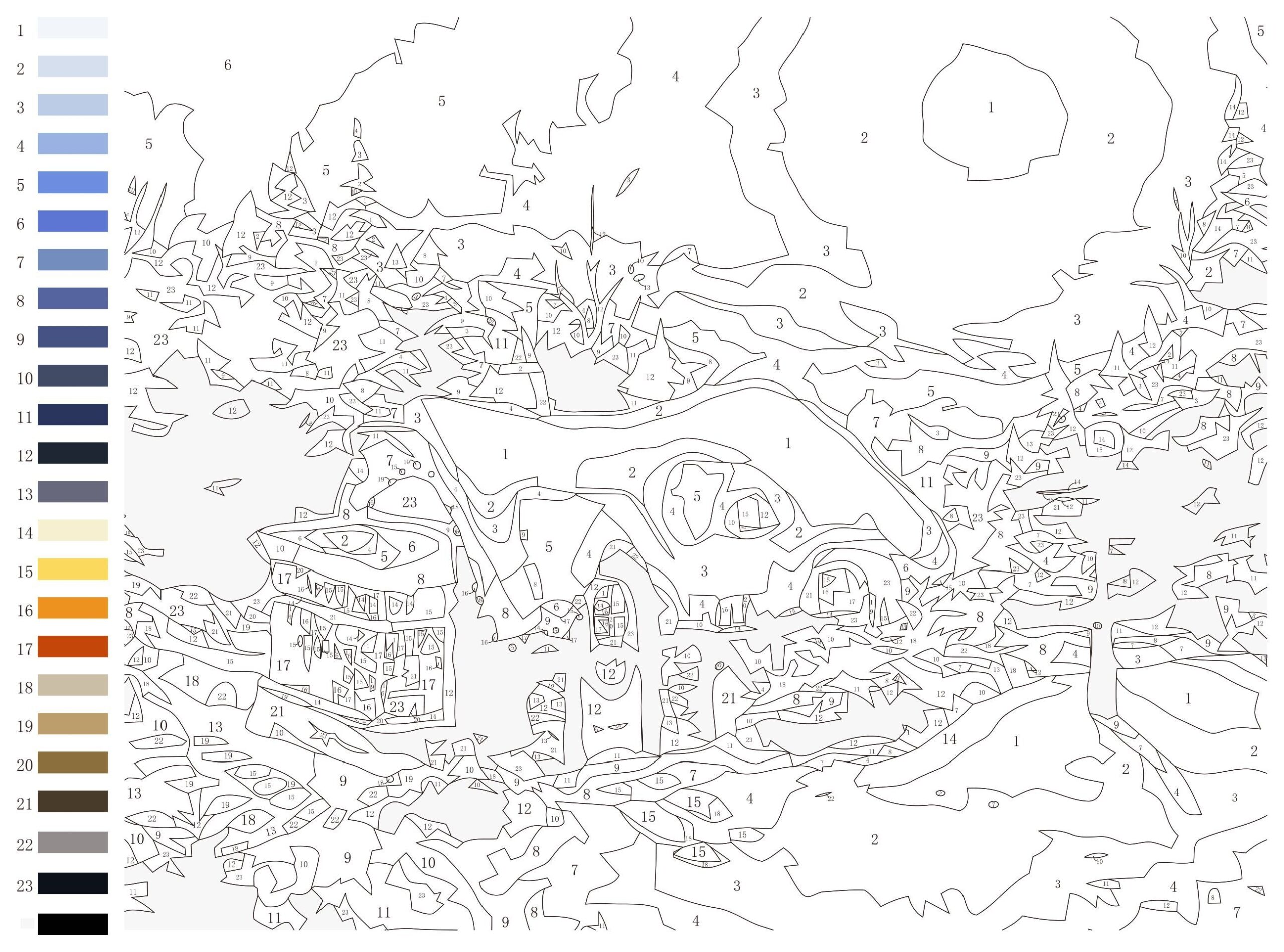 Discover 8 Paint By Number And Printable Color By Number For Adults Ideas Watercolor Paint By Numbers Draw By Numbers Templates To Paint And More