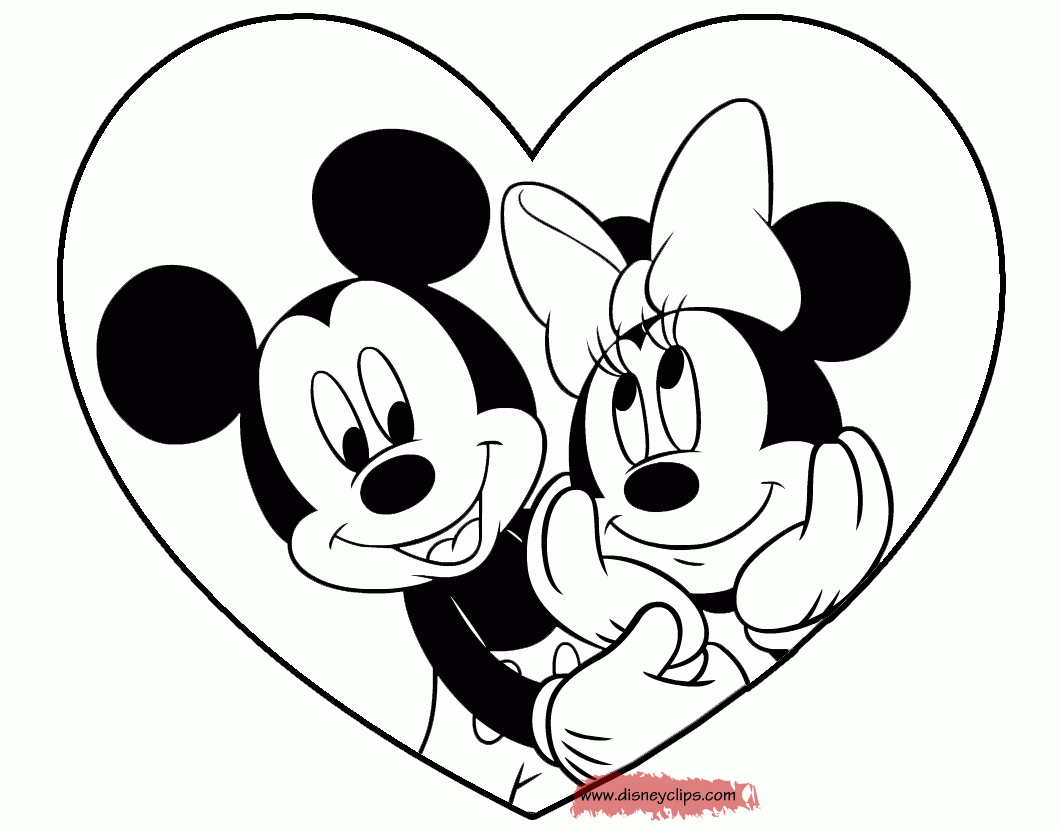 Disney Valentine s Day Coloring Pages 3 Disneyclips