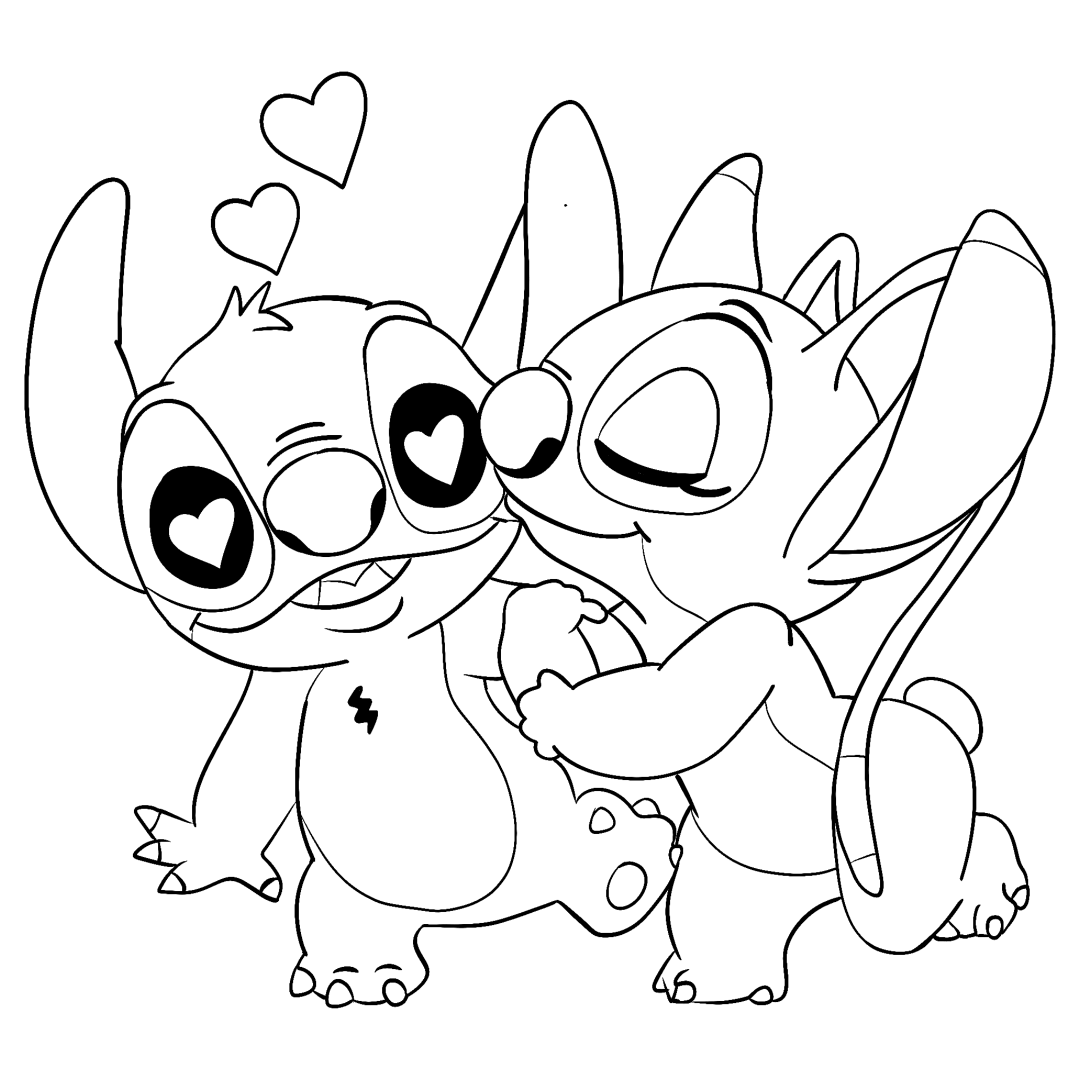 Valentines Day Disney Coloring Pages