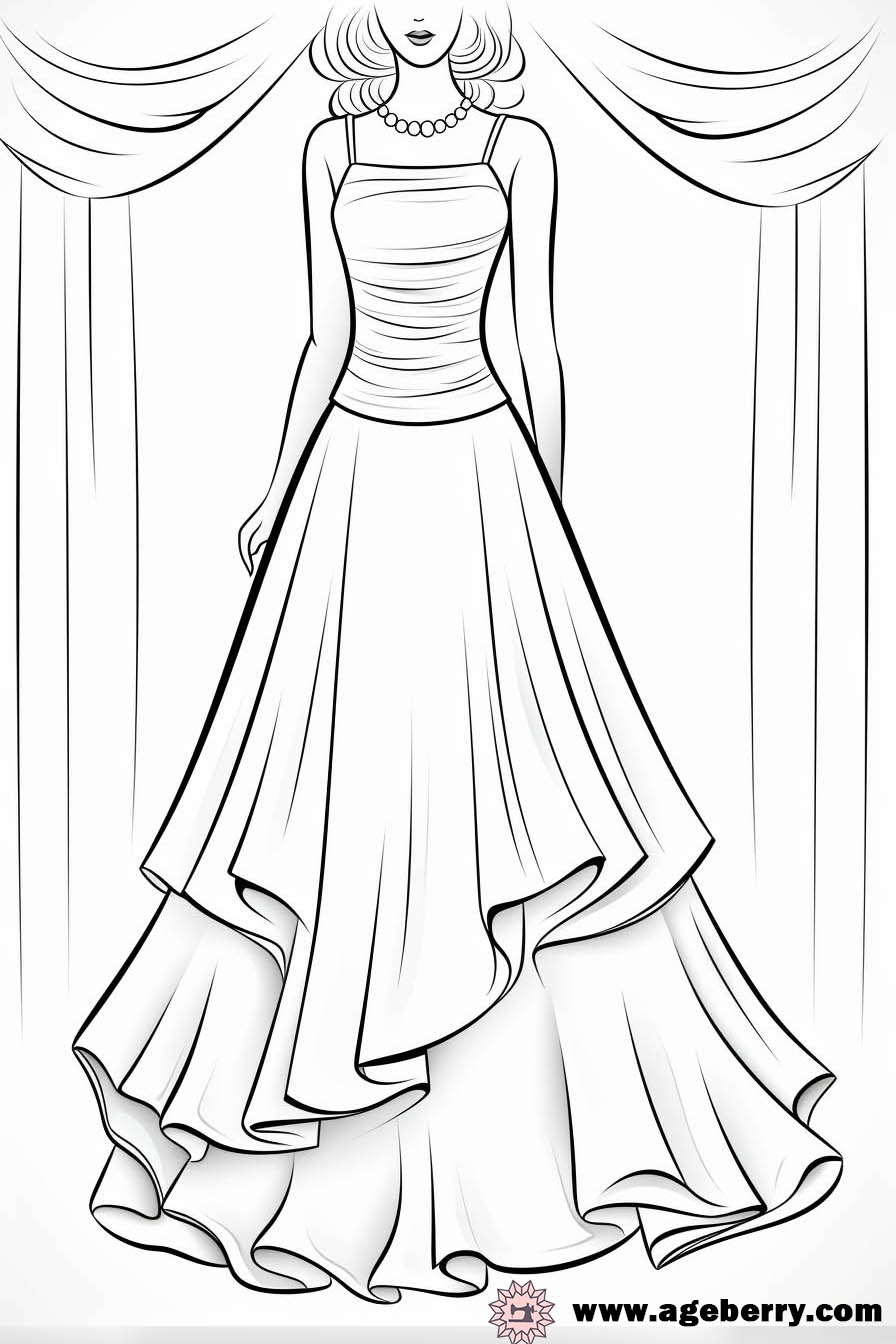 Dress Coloring Pages Connecting The Dots Between Coloring Fashion And Sewing Dress Coloring Pages Connecting The Dots Between Coloring Fashion And Sewing