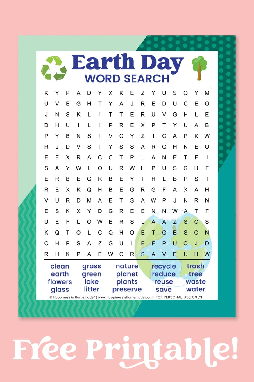 earth day word search earth day word search