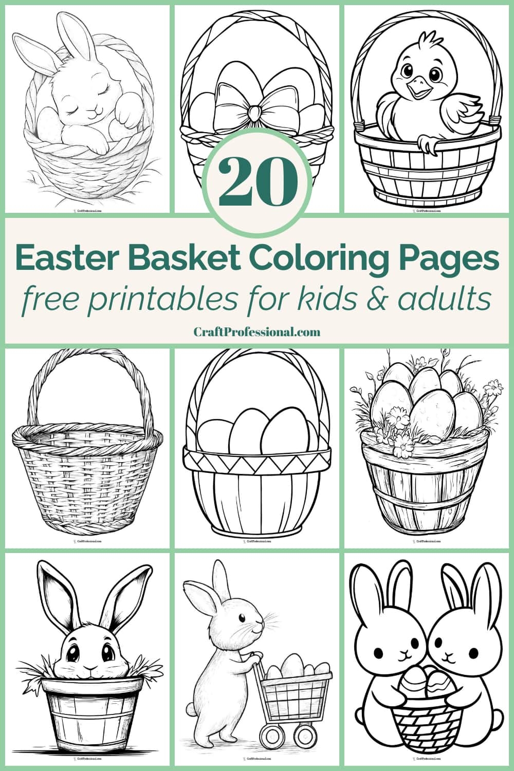Free Printable Easter Basket