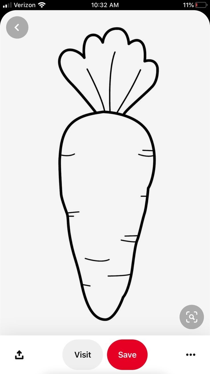 carrot template printable