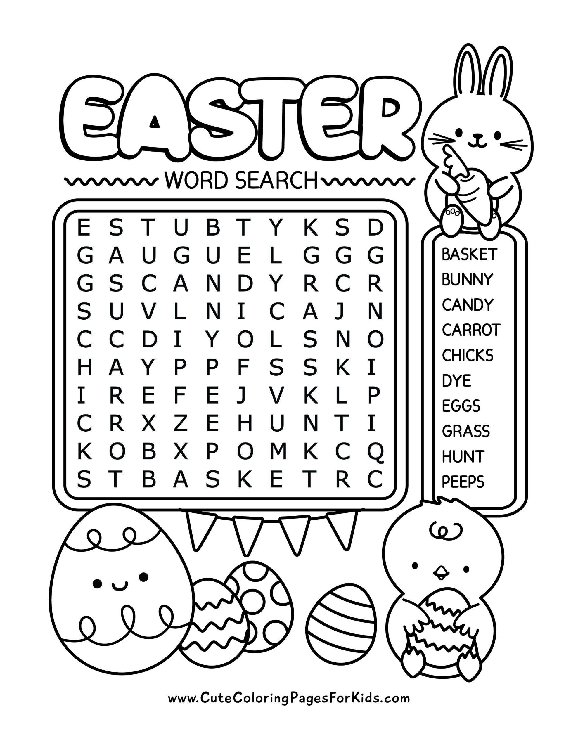 printable easter word search puzzles