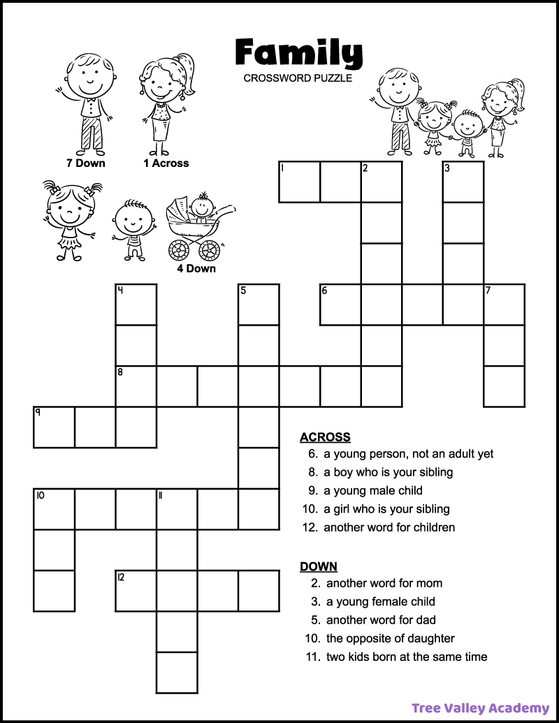 Easy Crossword Puzzles To Print