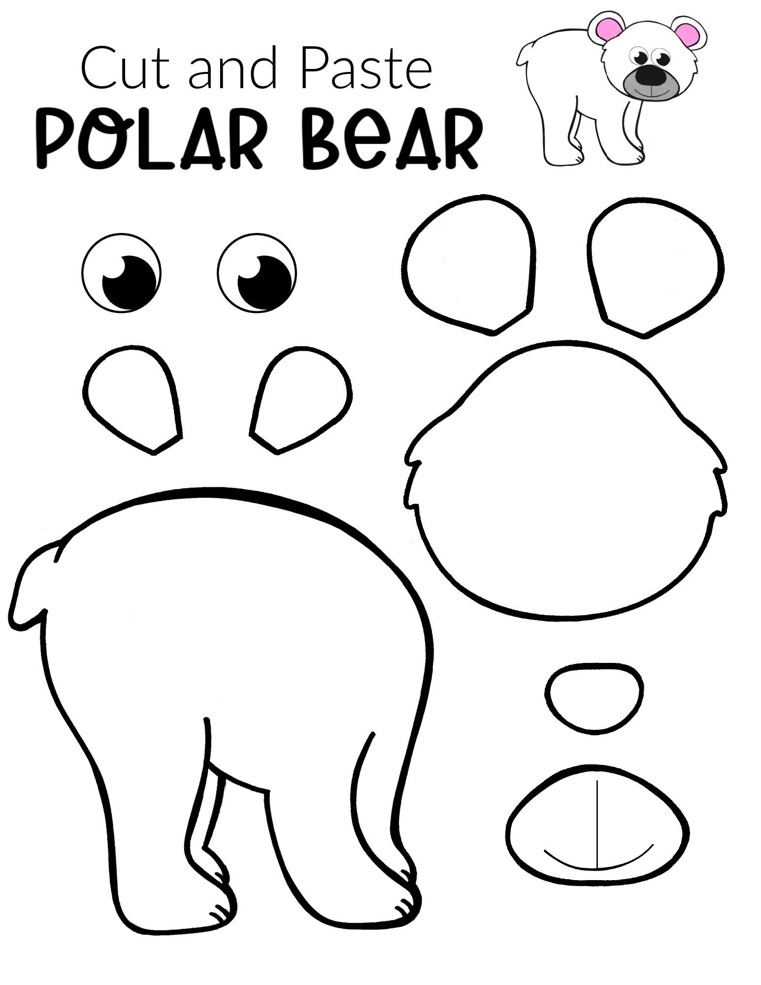 Easy Polar Bear Arctic Animal Craft For Kids Simple Mom Project
