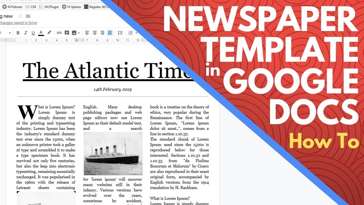 Editable Newspaper Template Google Docs How To Make A Newspaper On Google Docs YouTube Editable Newspaper Template Google Docs How To Make A Newspaper On Google Docs YouTube