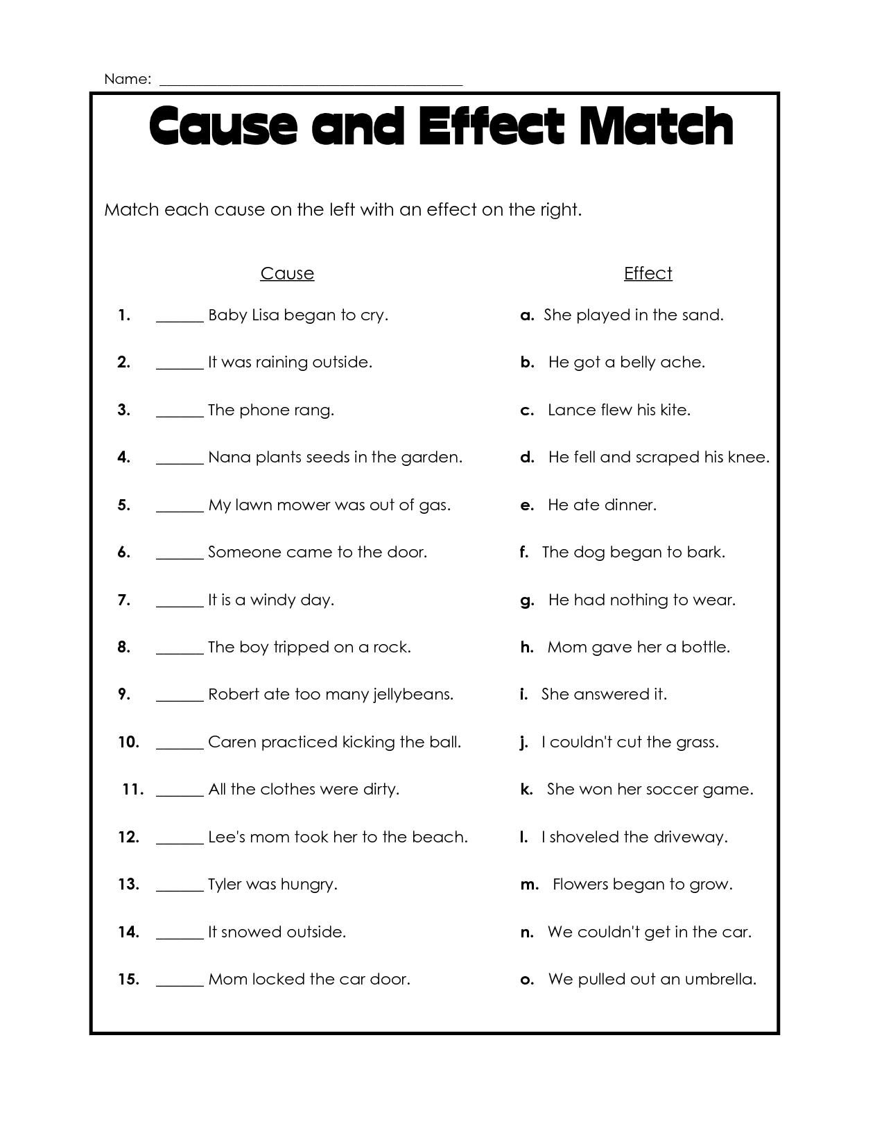 ELA Worksheets Second Third And Fourth Grade Worksheets Library