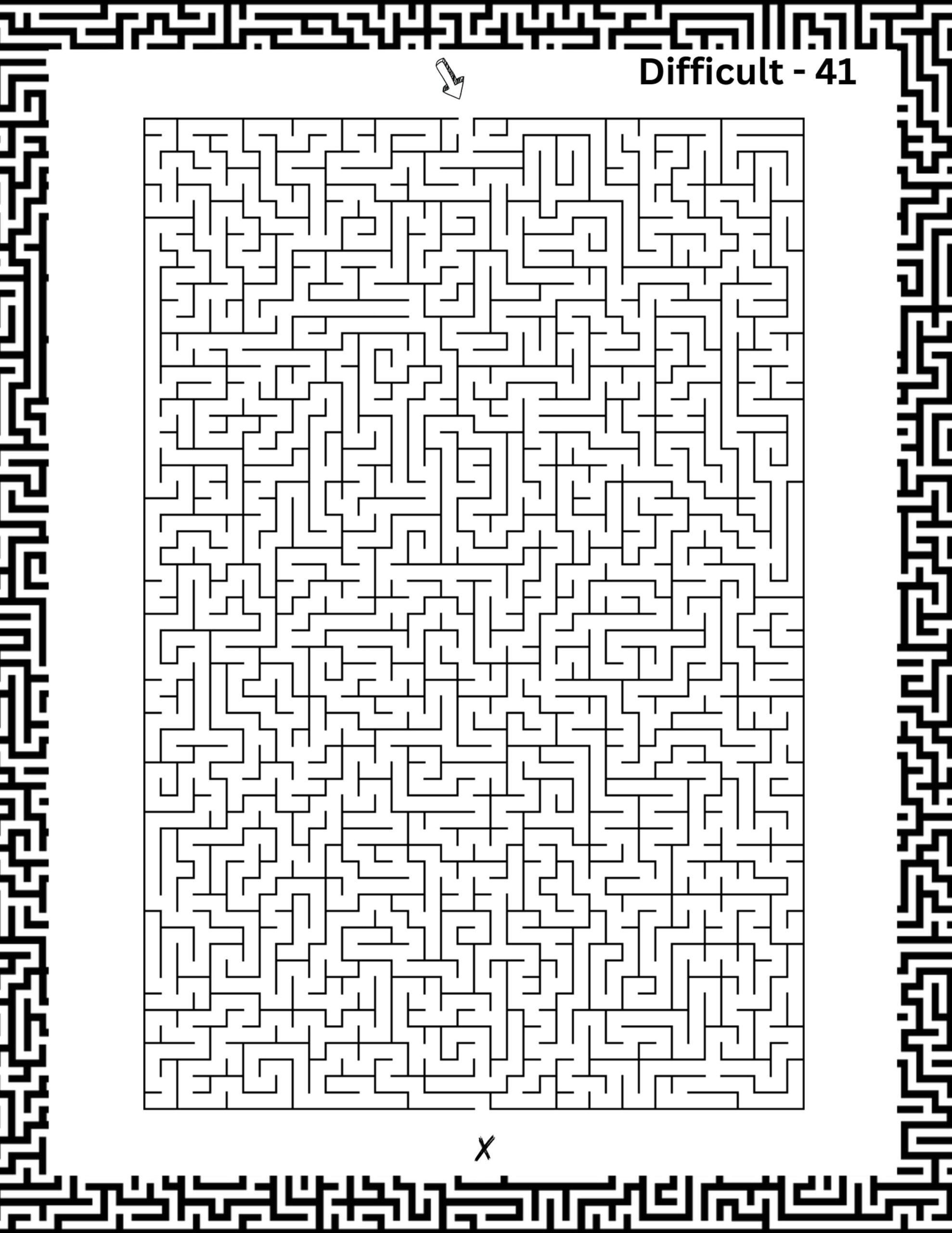 Endless Mazes 100 Maze Puzzle Printable Book Difficult Maze Puzzles For Adults Maze Puzzles For Children Mazes Printables Etsy