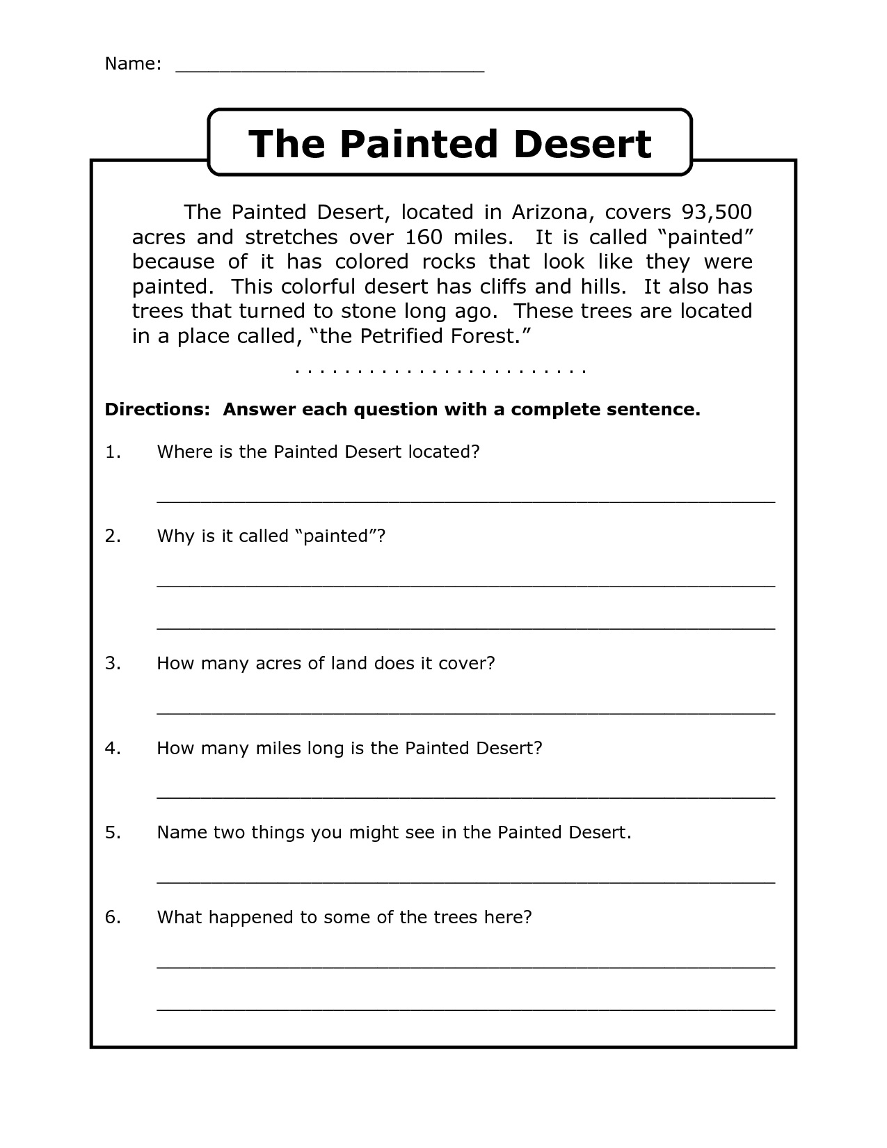 Engaging 4th Grade Reading Worksheets For Young Learners
