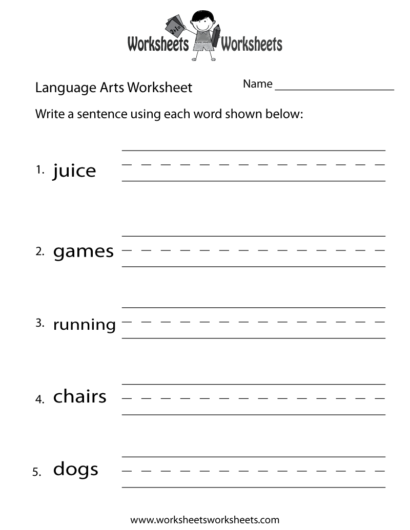 Language Arts Worksheets For 5th Graders
