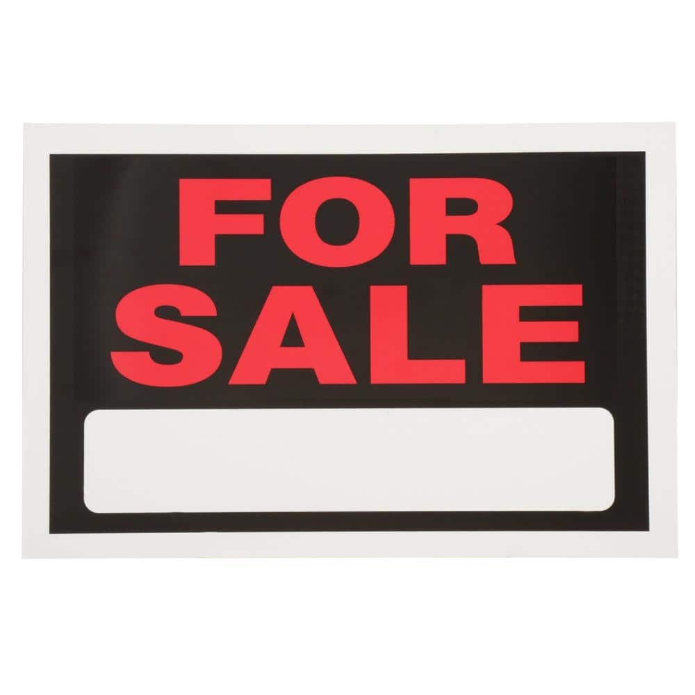 Everbilt 8 In X 12 In Vinyl For Sale Sign 31694 The Home Depot