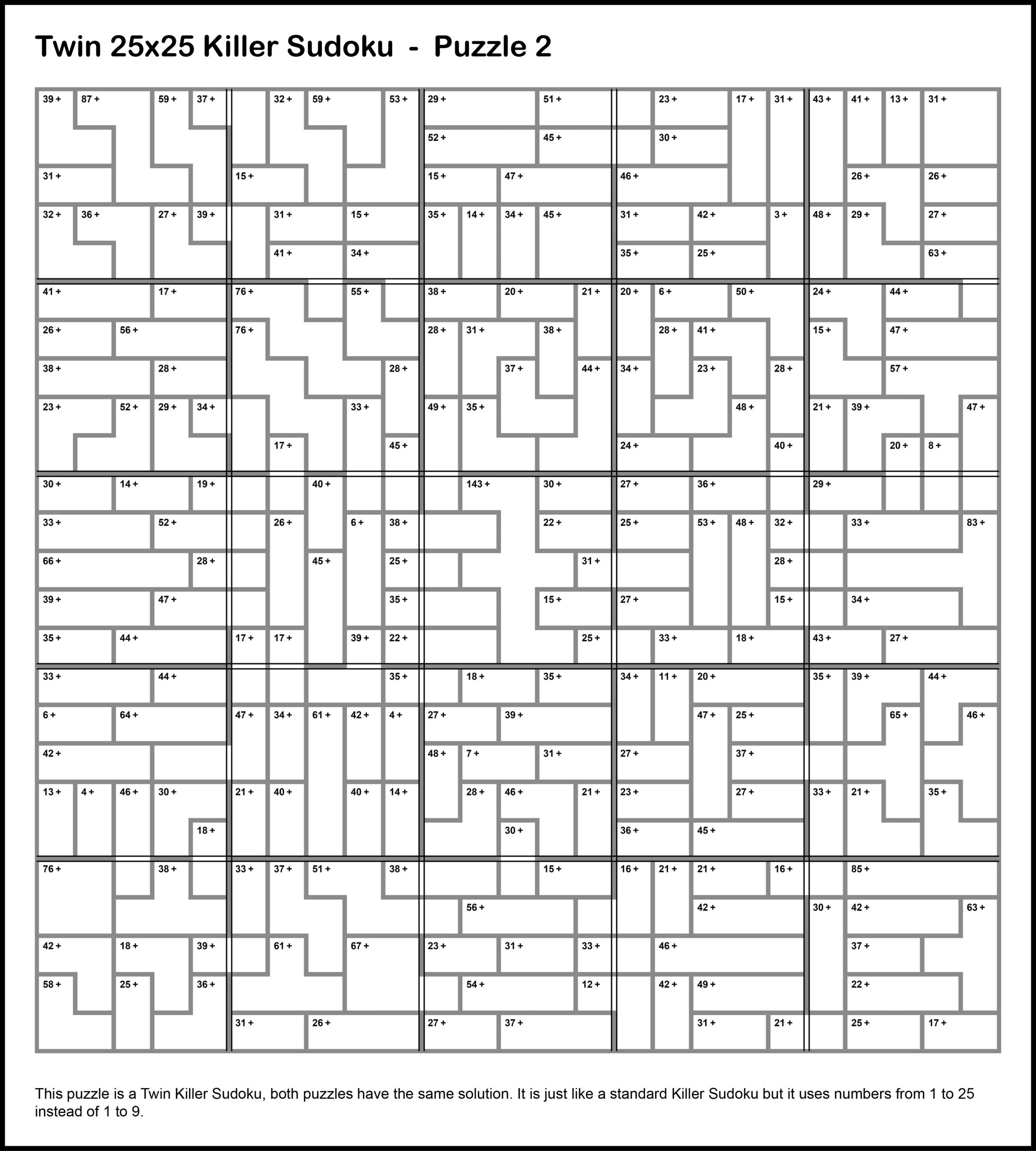 Extra Large Killer Sudoku Calcudoku Puzzle Forum