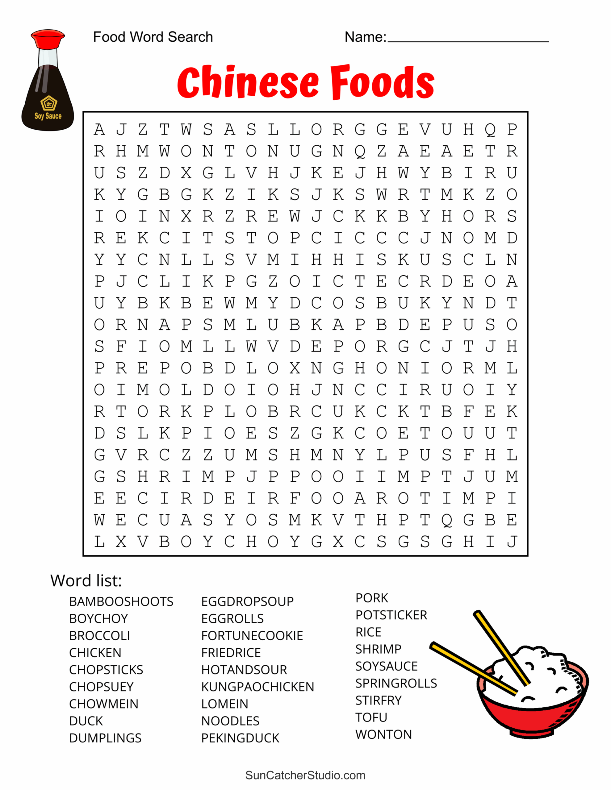 word search printable hard