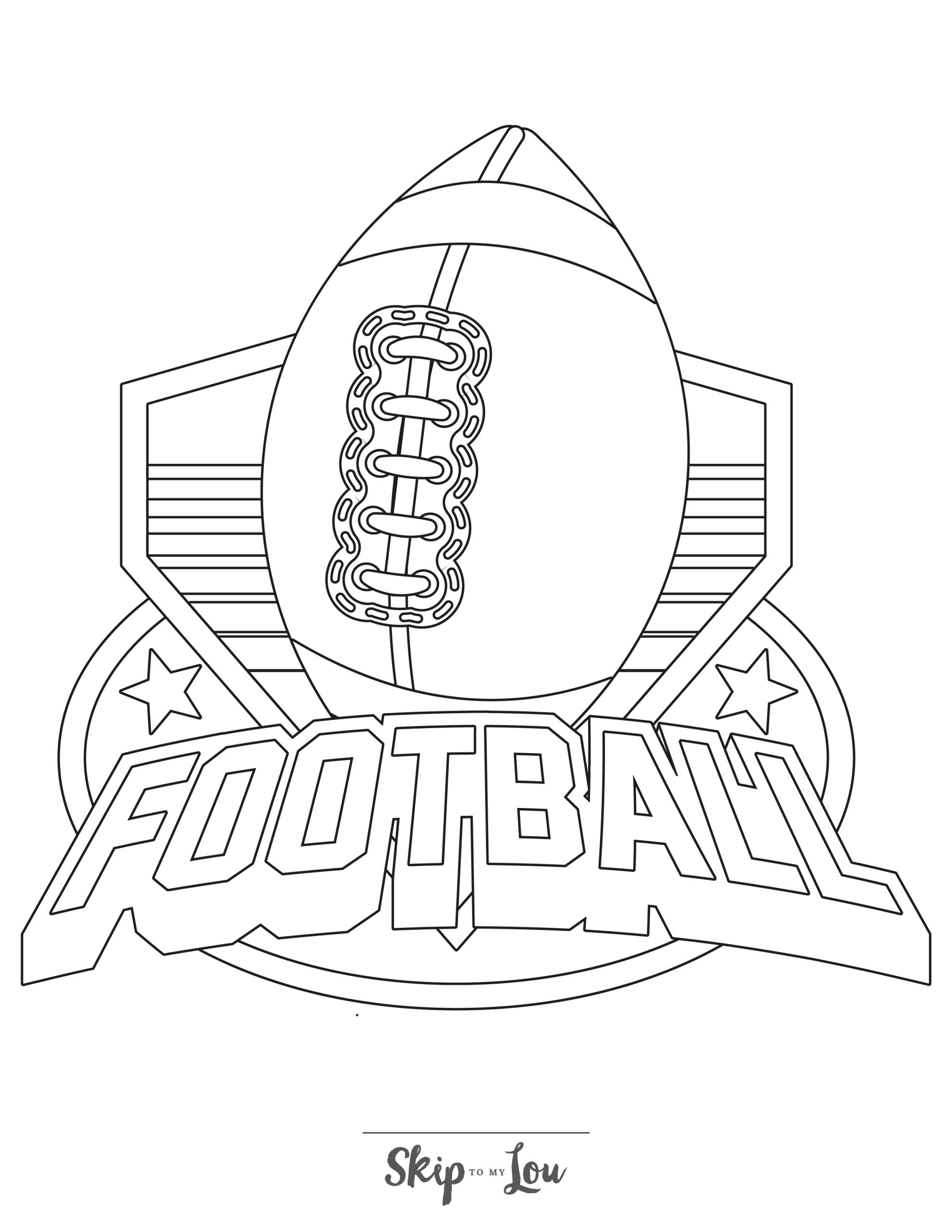 printable coloring pages football