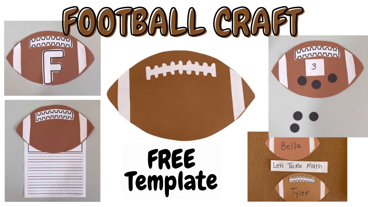 Football Craft Free Template YouTube