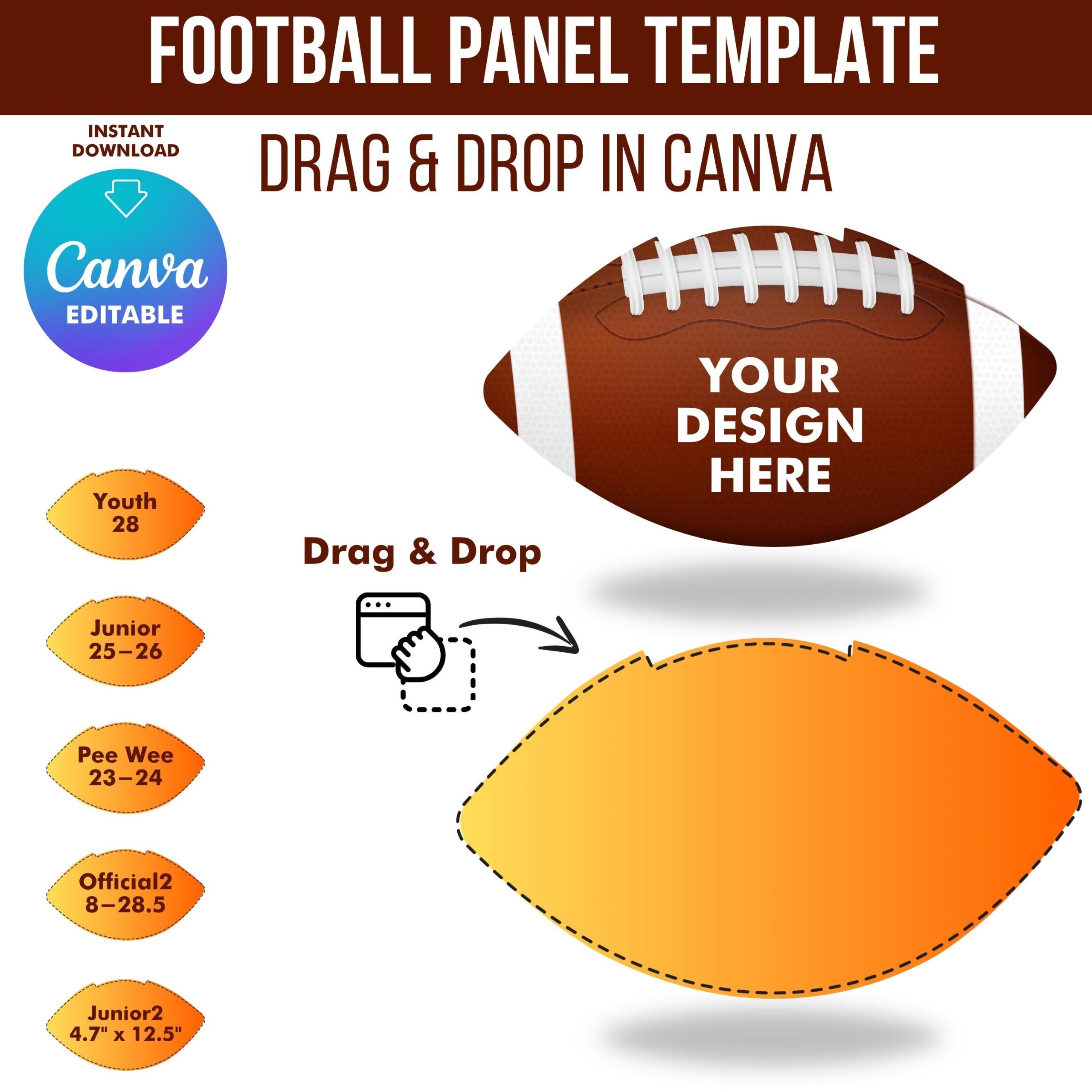 printable football template