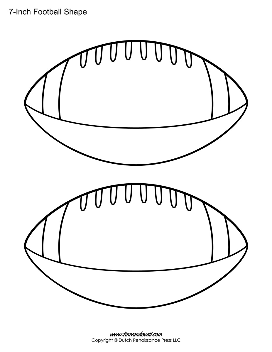 Printable Football Template