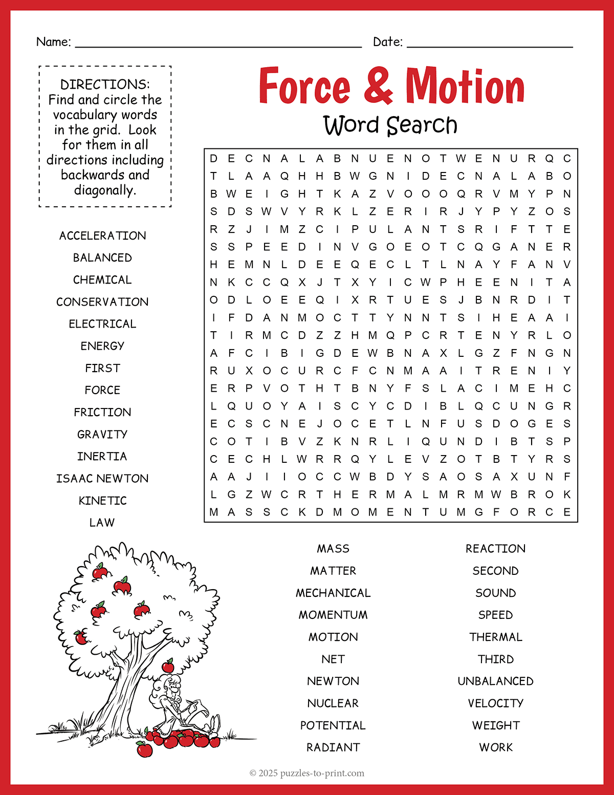 newton's laws word search pdg newton's laws word search pdg