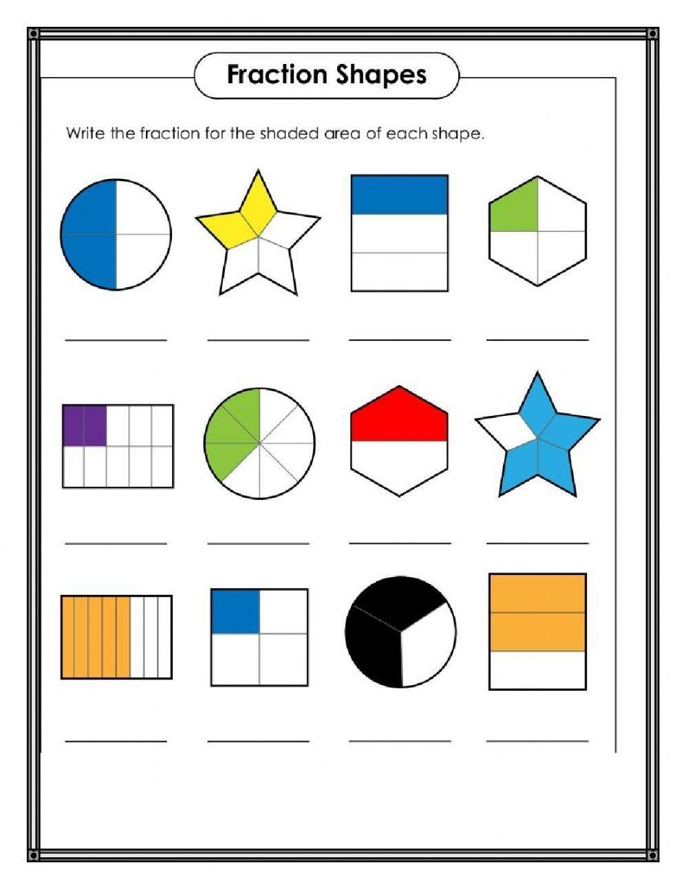 Fractions Online Exercise For Grade 3 Live Worksheets Worksheets Library
